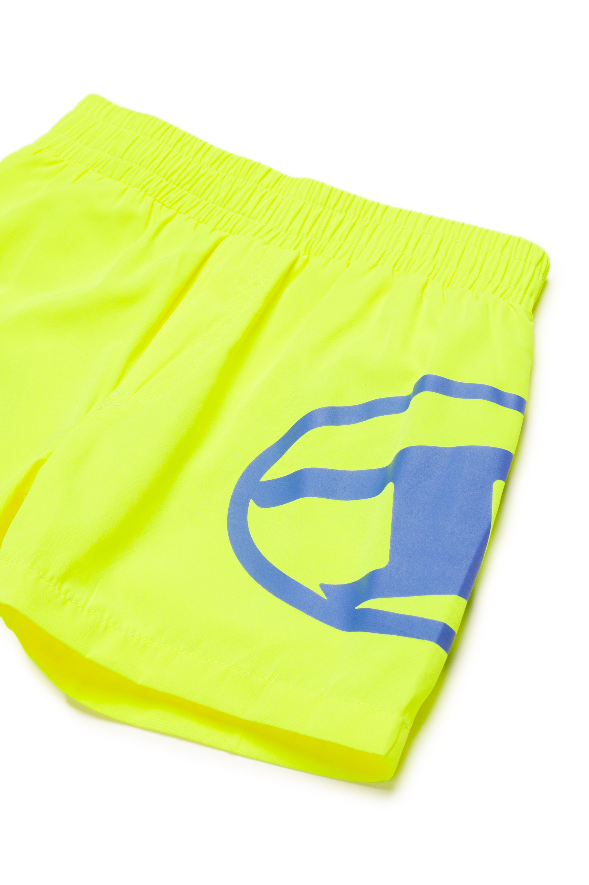 Diesel - MRULB, Man's Swim shorts with Oval D print in Yellow Fluo - 3