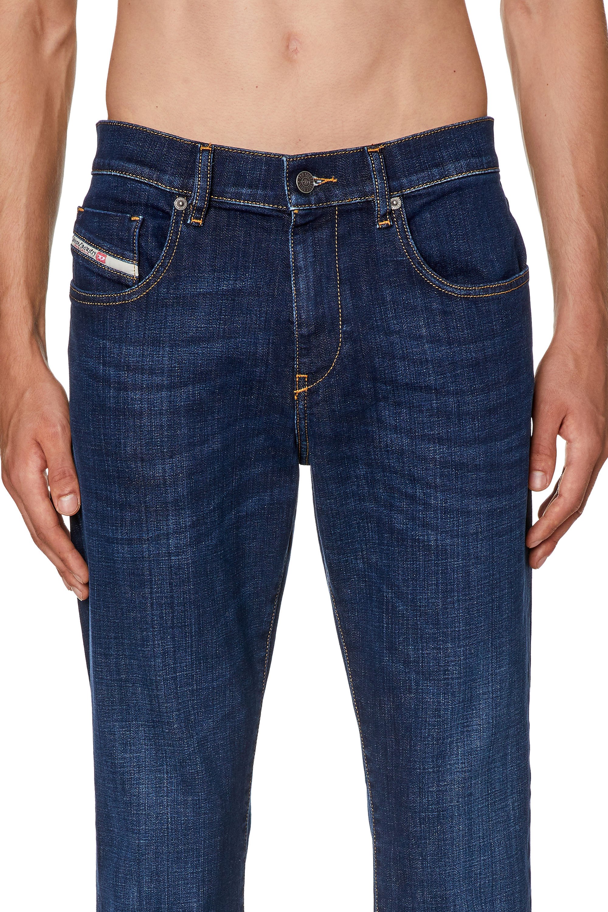 Diesel - Slim Jeans 2019 D-Strukt 09F89, Dark Blue - Image 4