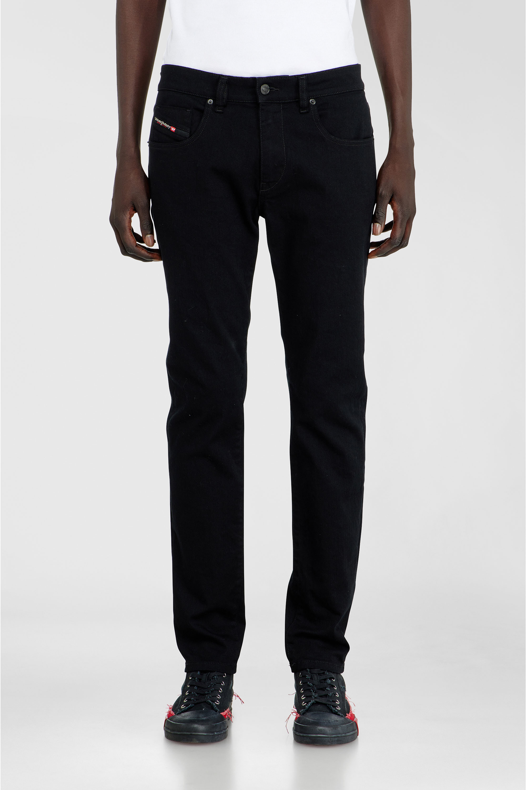 Diesel - Man's Slim Jeans 2019 D-Strukt 069YP, Black/Dark grey - 1
