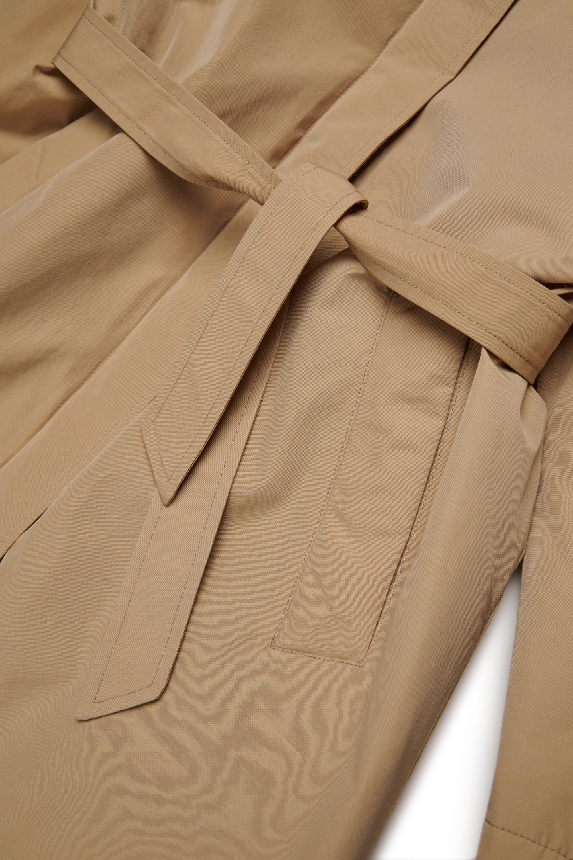 Diesel - JMARLONFEM, Woman's Cotton-blend trench with hood in Light Brown - 4