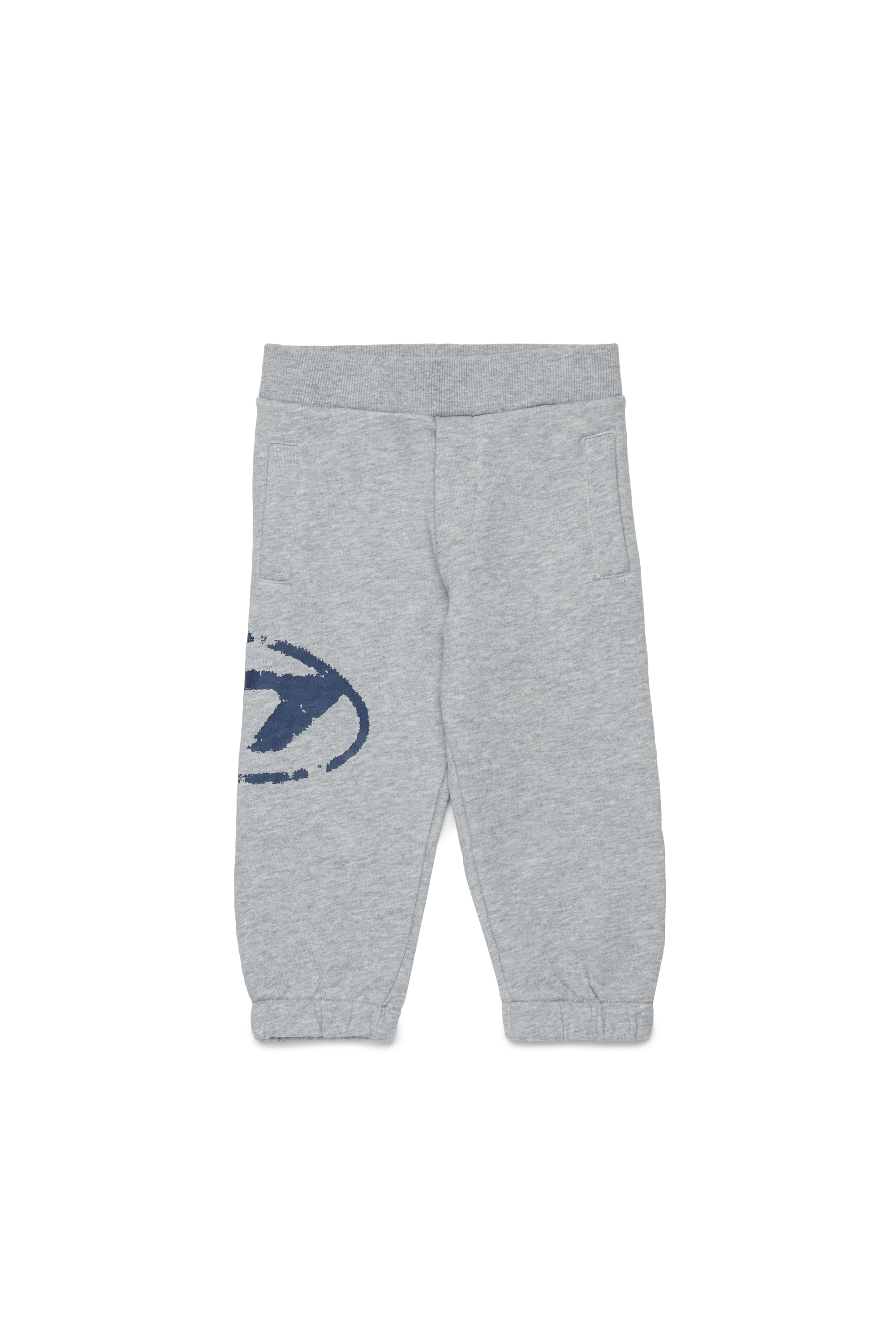 Diesel - PESDIB, Unisex's Sweatpants with distressed Oval D logo in Grey - 1