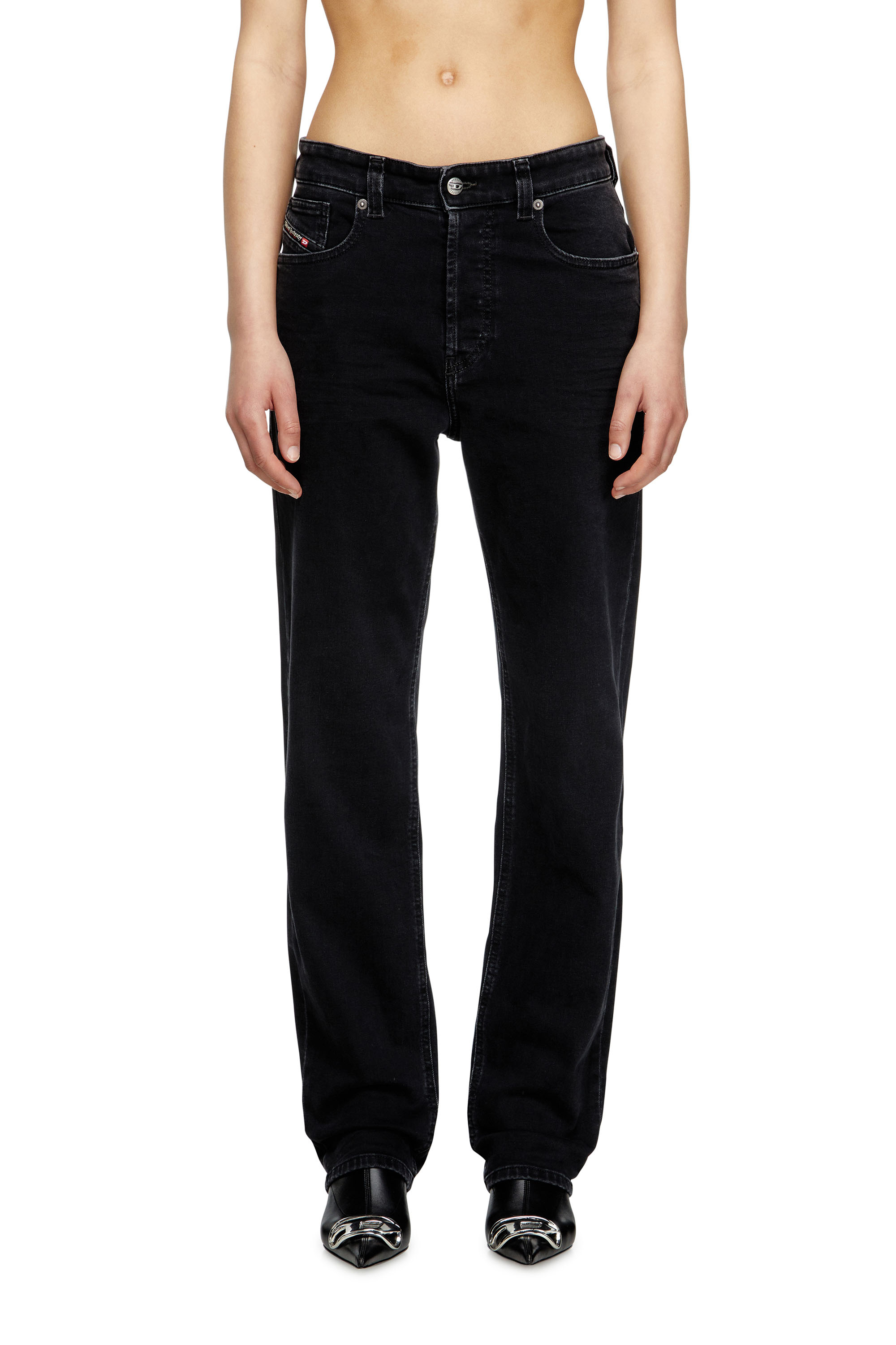 Diesel - Woman's Regular Jeans 1988 D-Ark 09M69, Black/Dark grey - 2