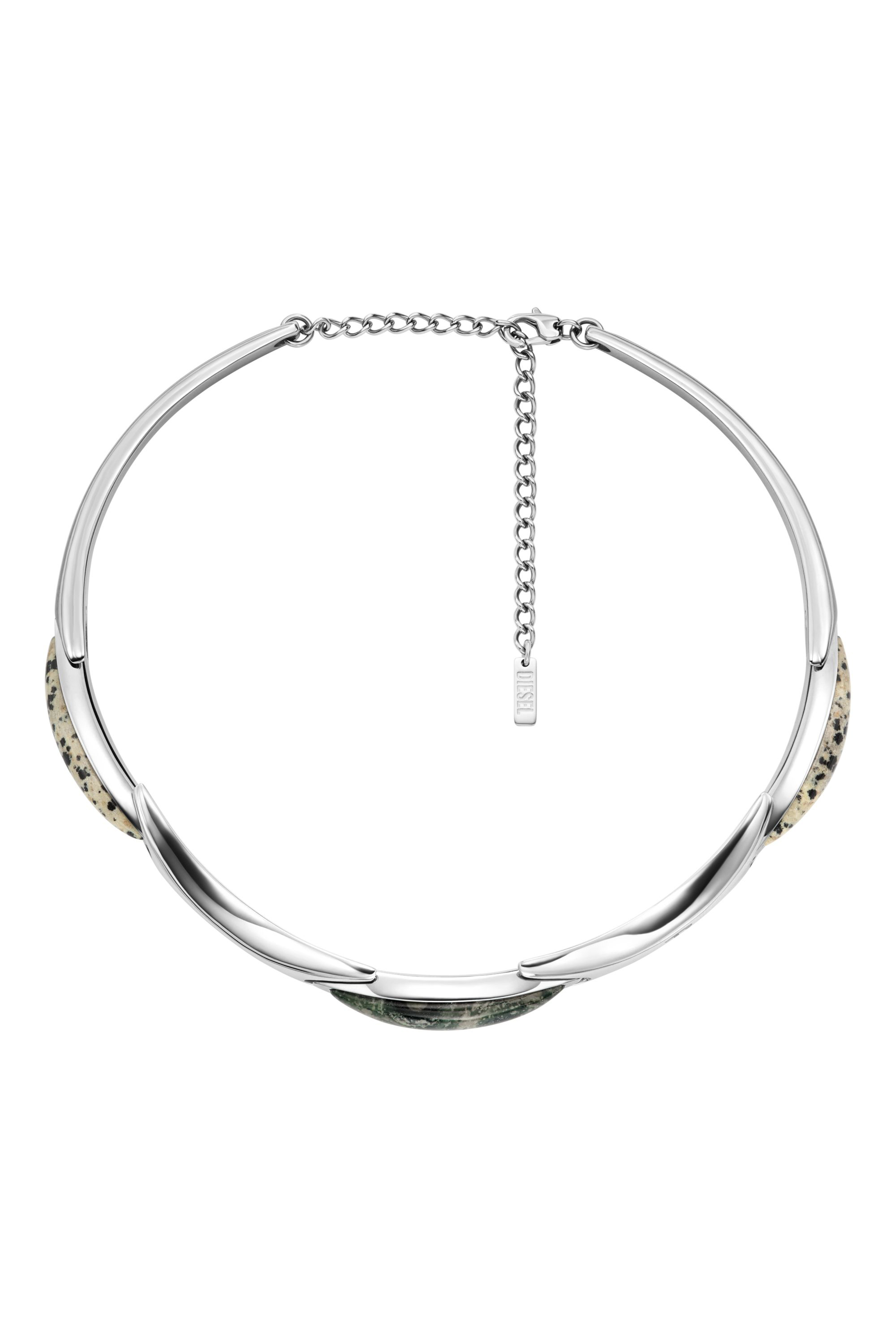 Diesel - DX167740 JEWELLERY, Unisex's Stainless Steel Choker Necklace in Silver - 1