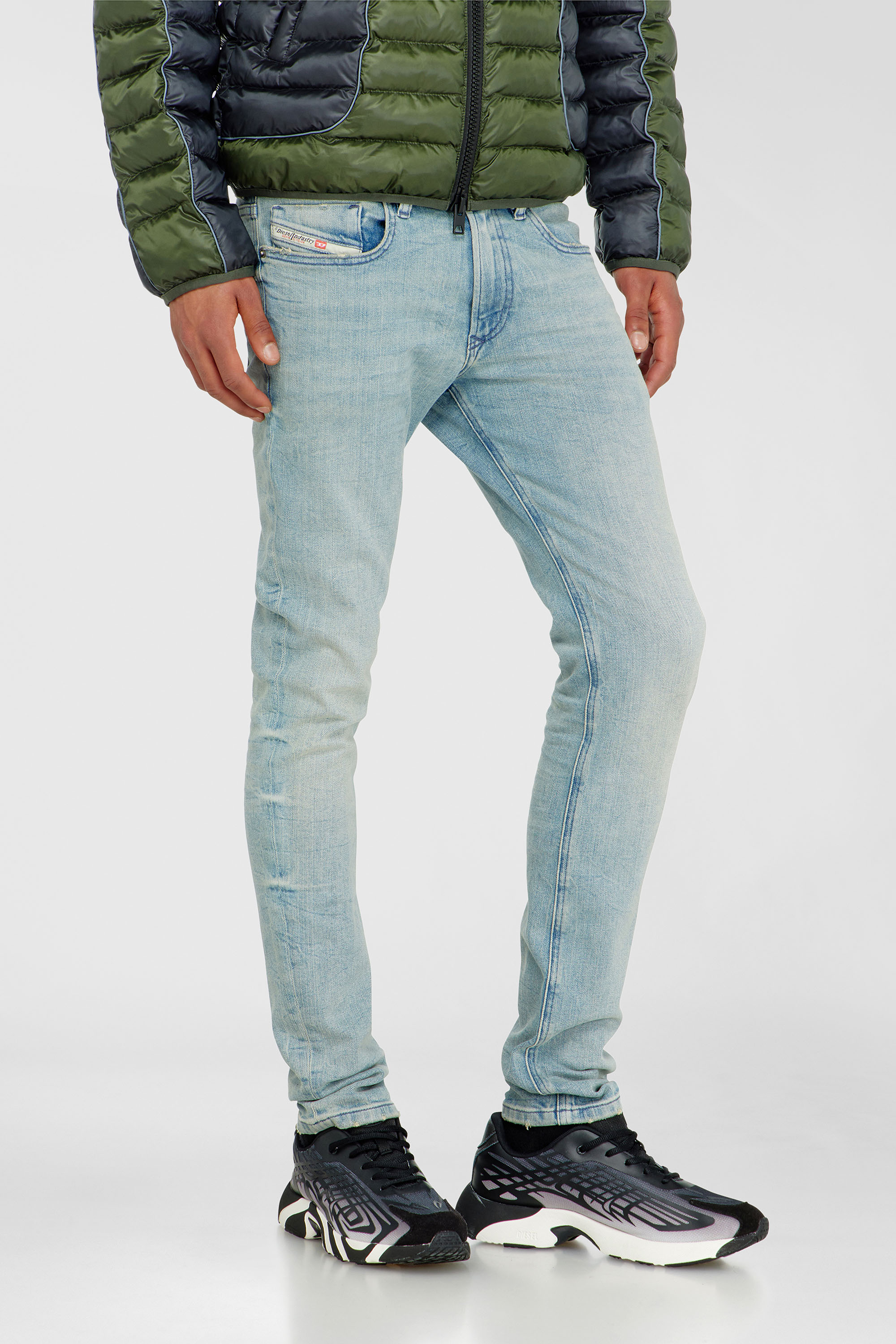 Diesel - Man's Skinny Jeans 1979 Sleenker 0KBBF, Light Blue - 7