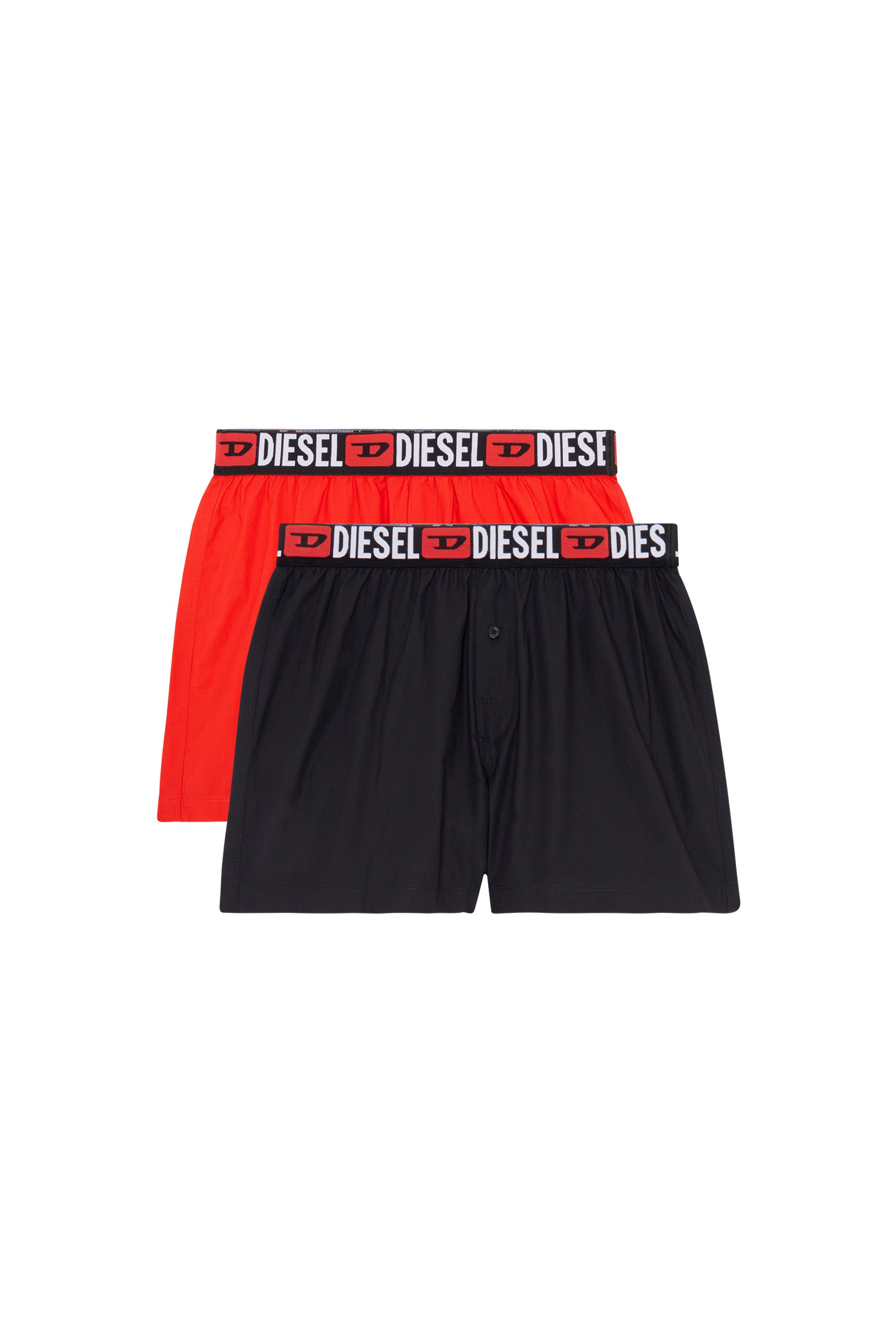 Diesel - UMBX-STARKTWOPACK, Man Two-pack boxers with logo waist in Multicolor - Image 4