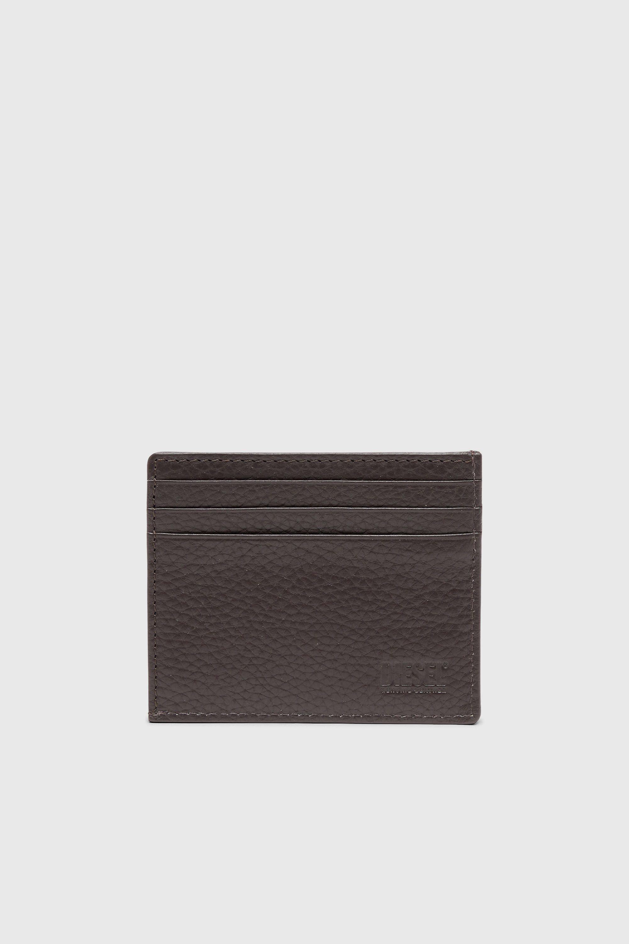 Diesel - CARD CASE, Man's Card case in grained leather in Brown - 2
