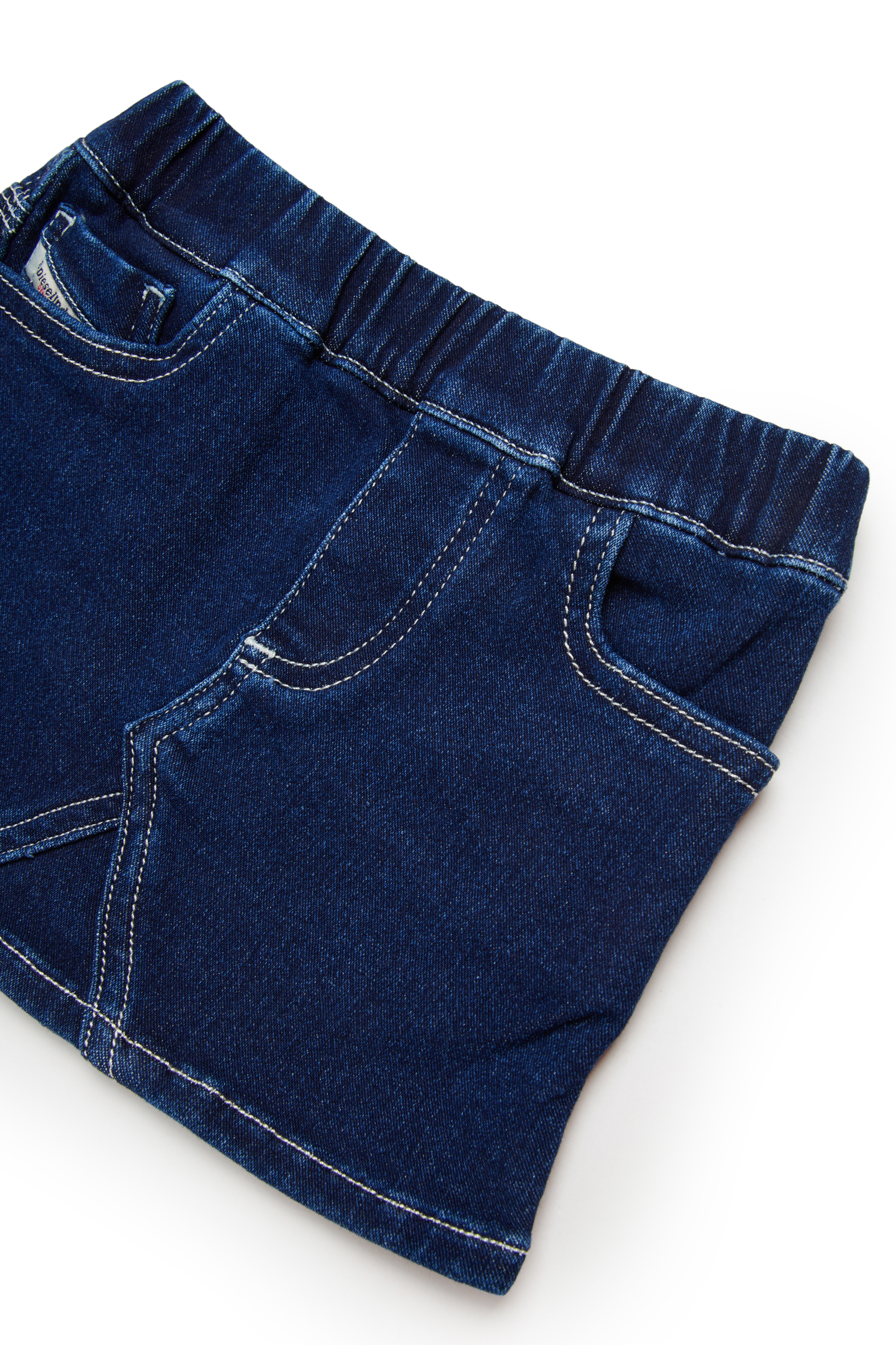 Diesel - GIRRYB JJJ, Woman's JoggJeans skirt with contrast stitching in Dark Blue - 3