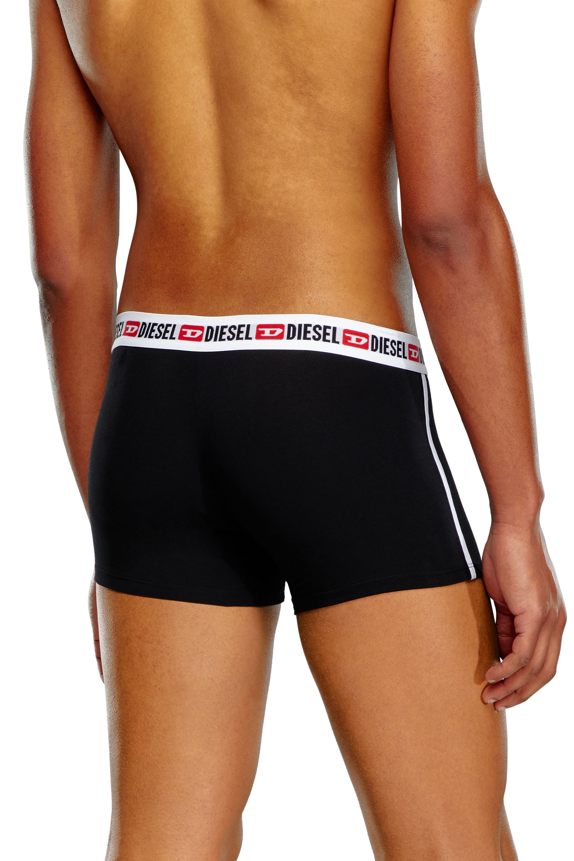 Diesel - UMBX-SHAWNTWOPACK BOXERS, Man Two-pack boxer briefs with side band in Black - Image 3