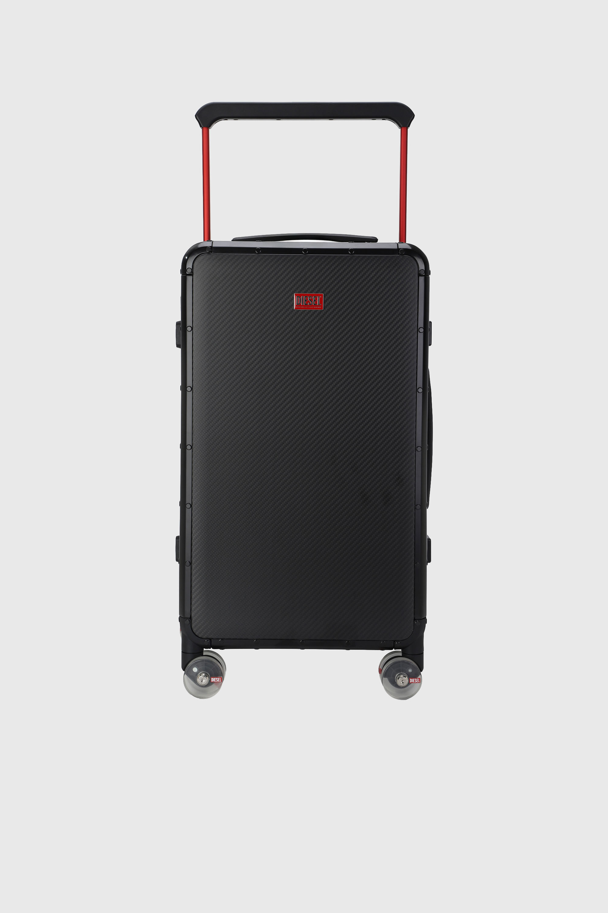 Diesel - DSL CARBON FIBER TROLLEY-BLACK- DSL001, Unisex's Carbon fiber suitcase size M in Black - 1