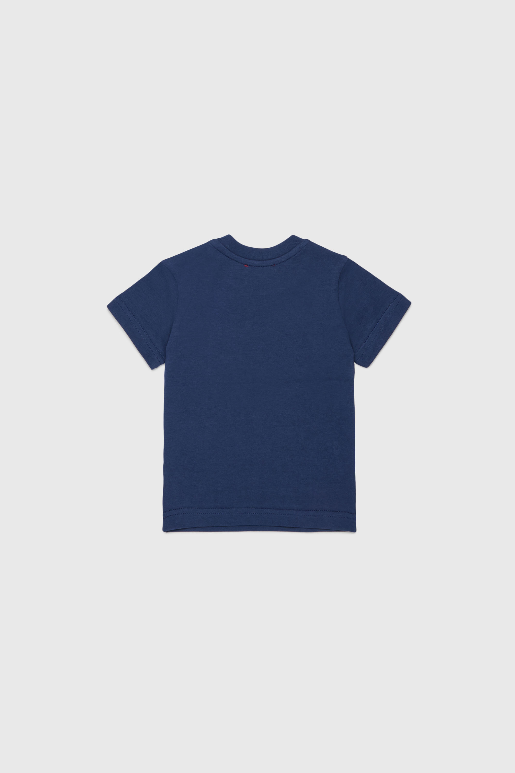Diesel - TSINB, Man's Cotton T-shirt with slogan print in Dark Blue - 2