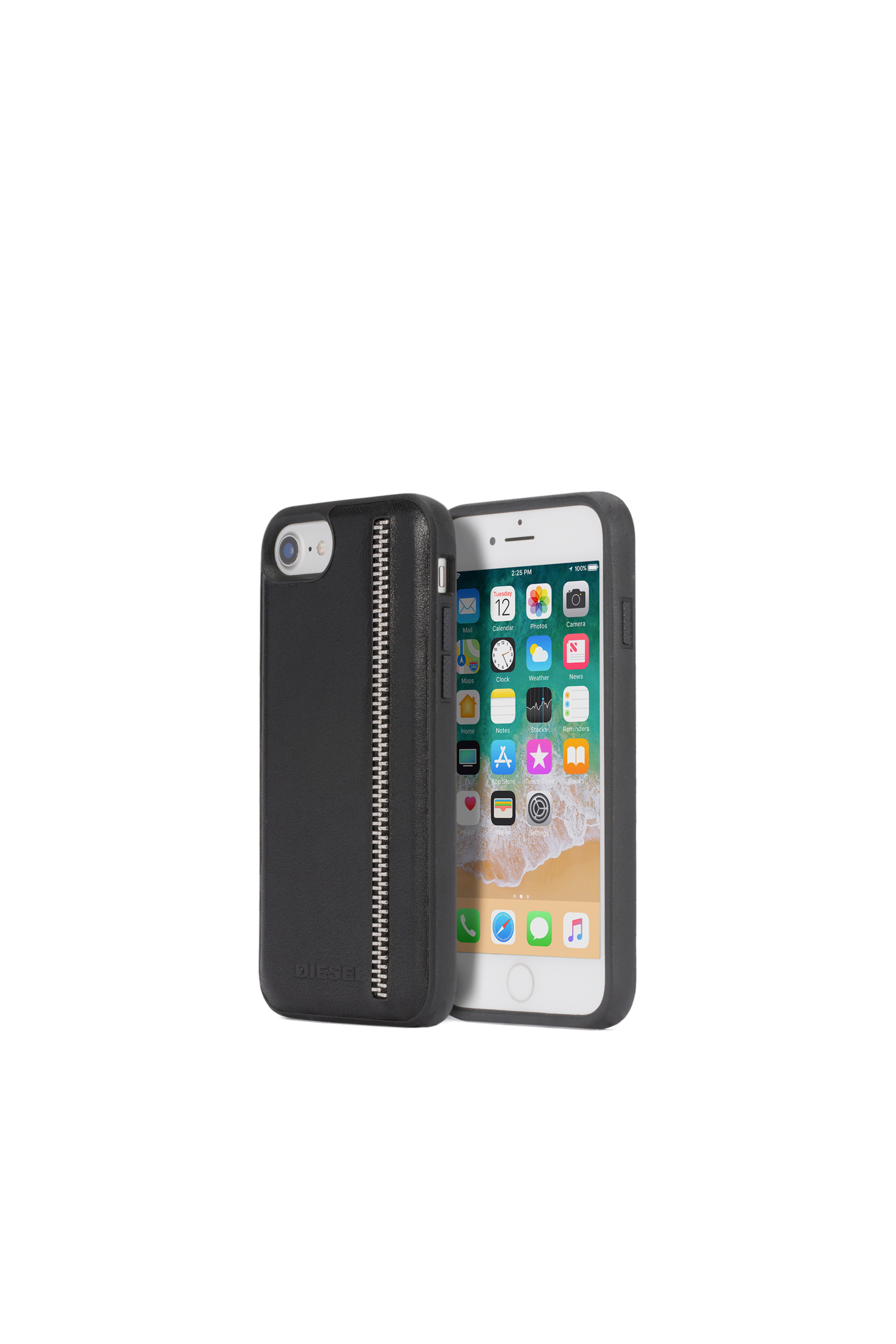 ZIP BLACK LEATHER IPHONE 8/7/6s/6 CASE