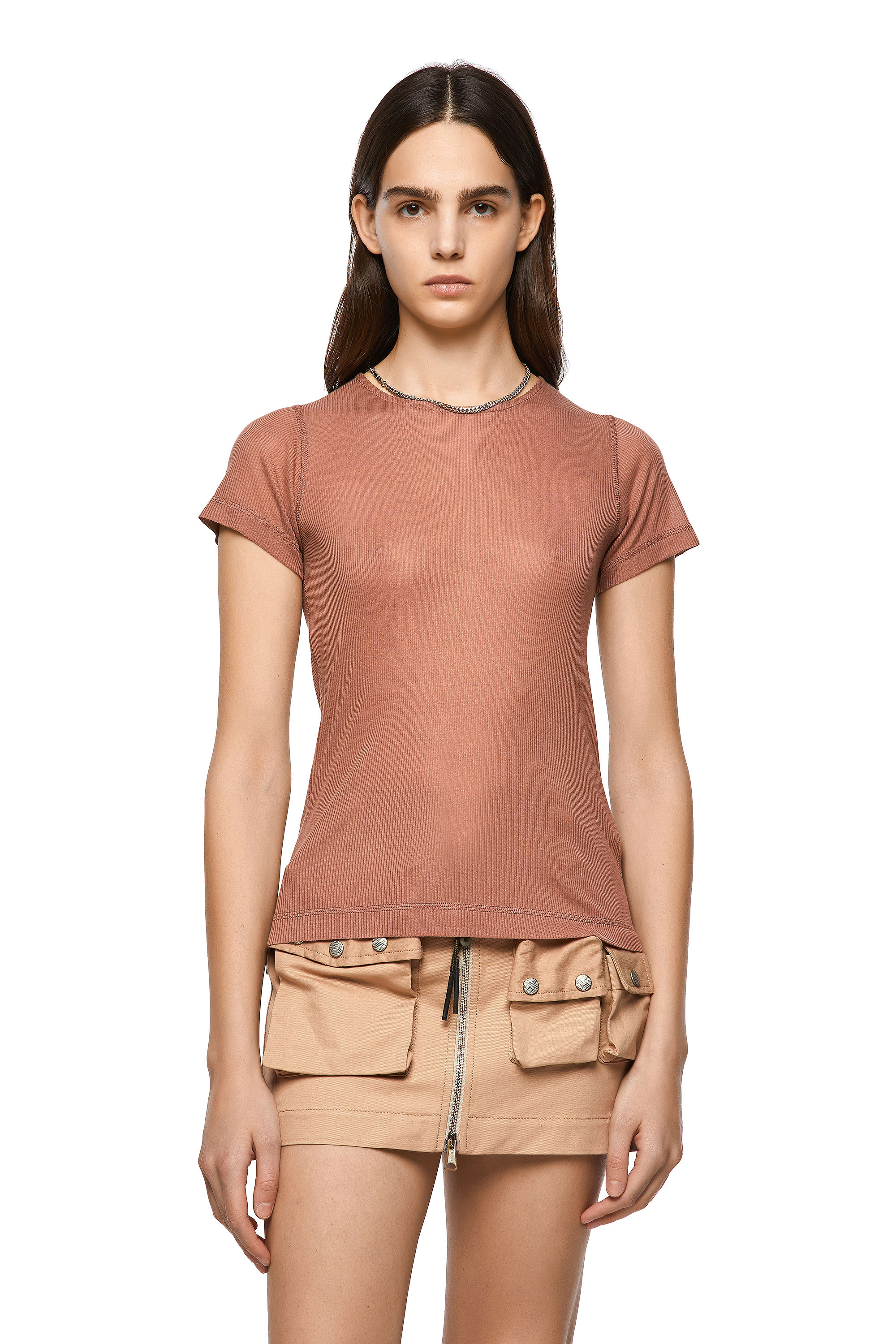 T-CHAINE, Light Brown - Tops
