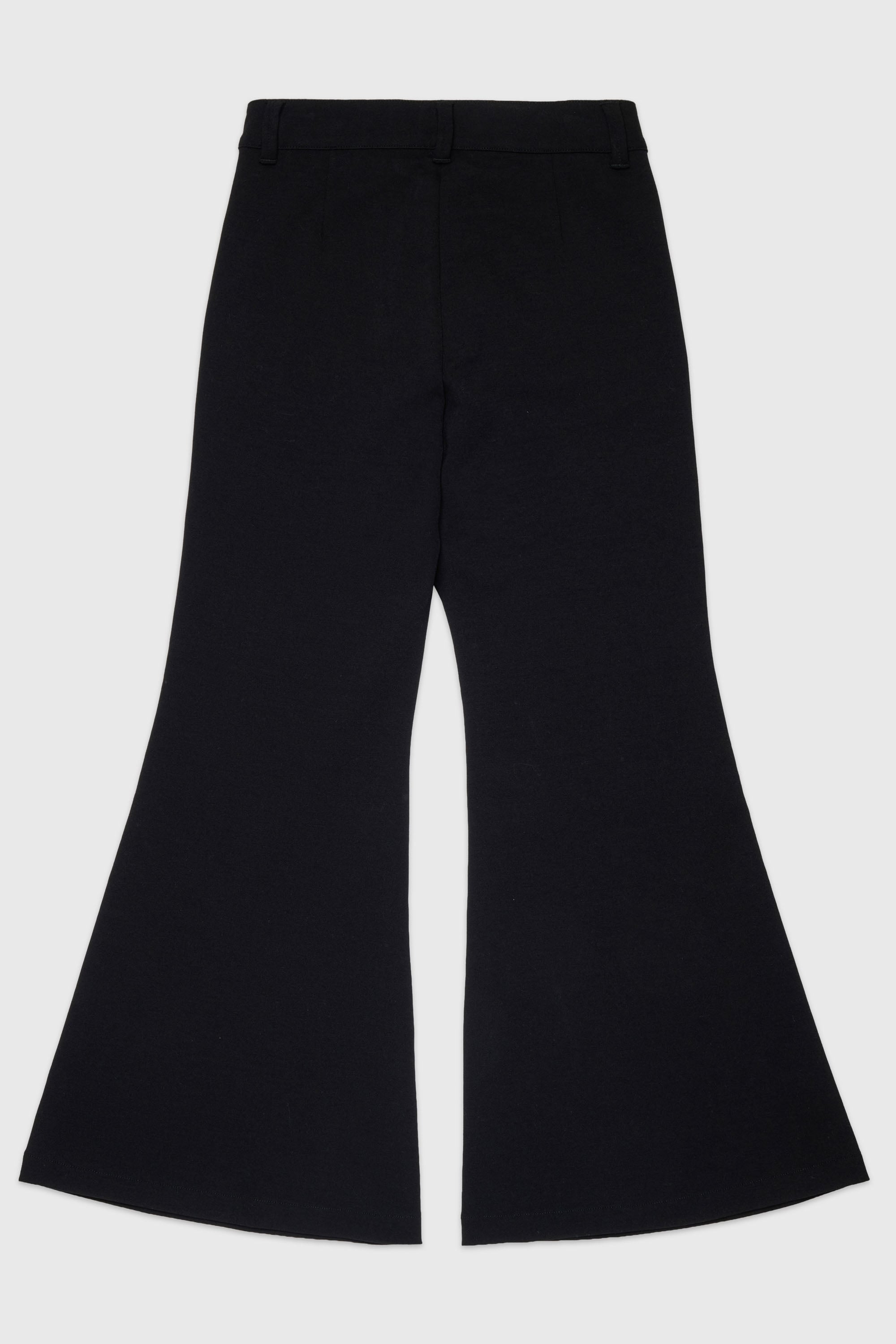 Diesel - PMILX, Woman's Flared pants in compact stretch fabric in Black - 2