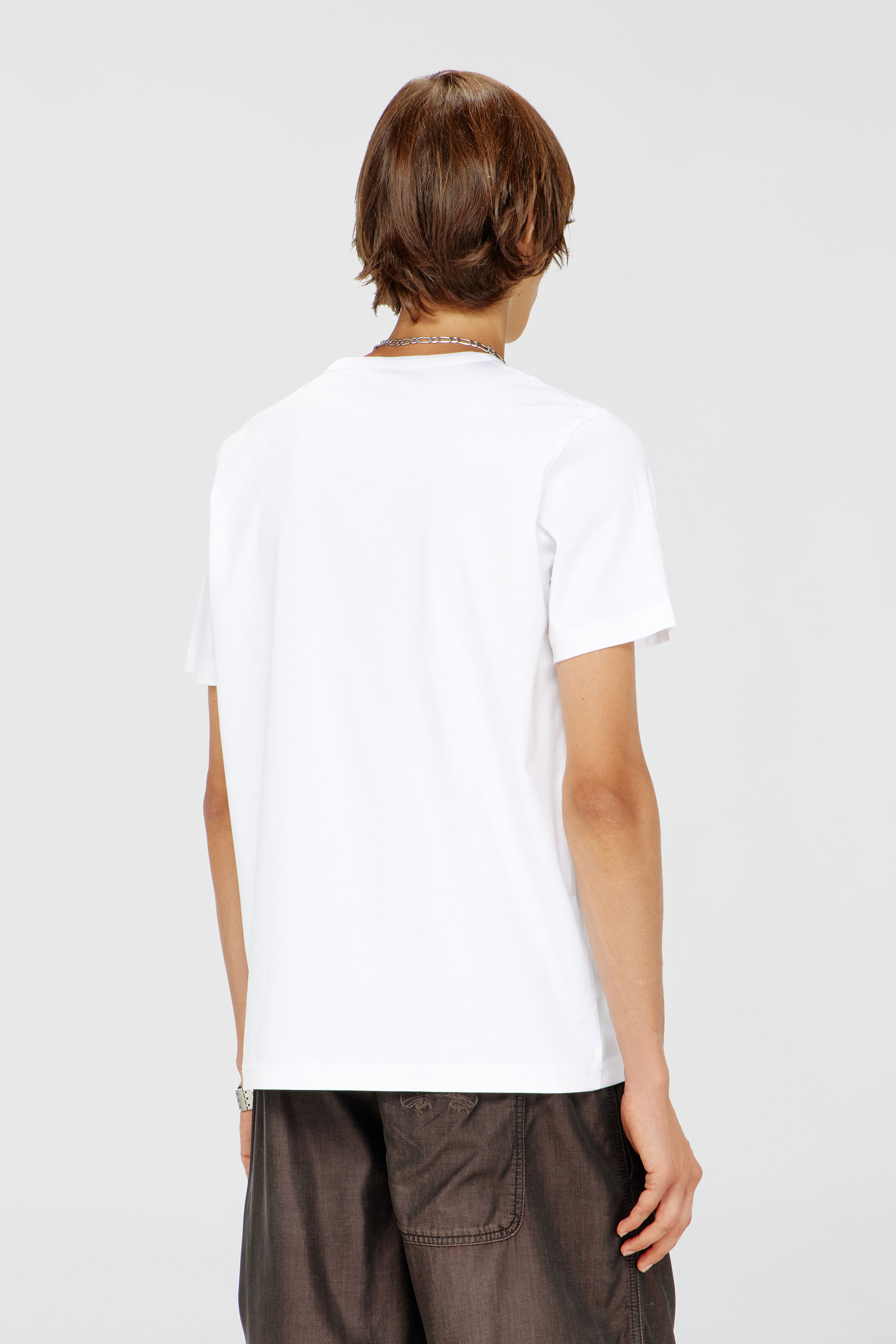 Diesel - T-MIEGOR-K77, Man's T-shirt in mercerised cotton in White - 4