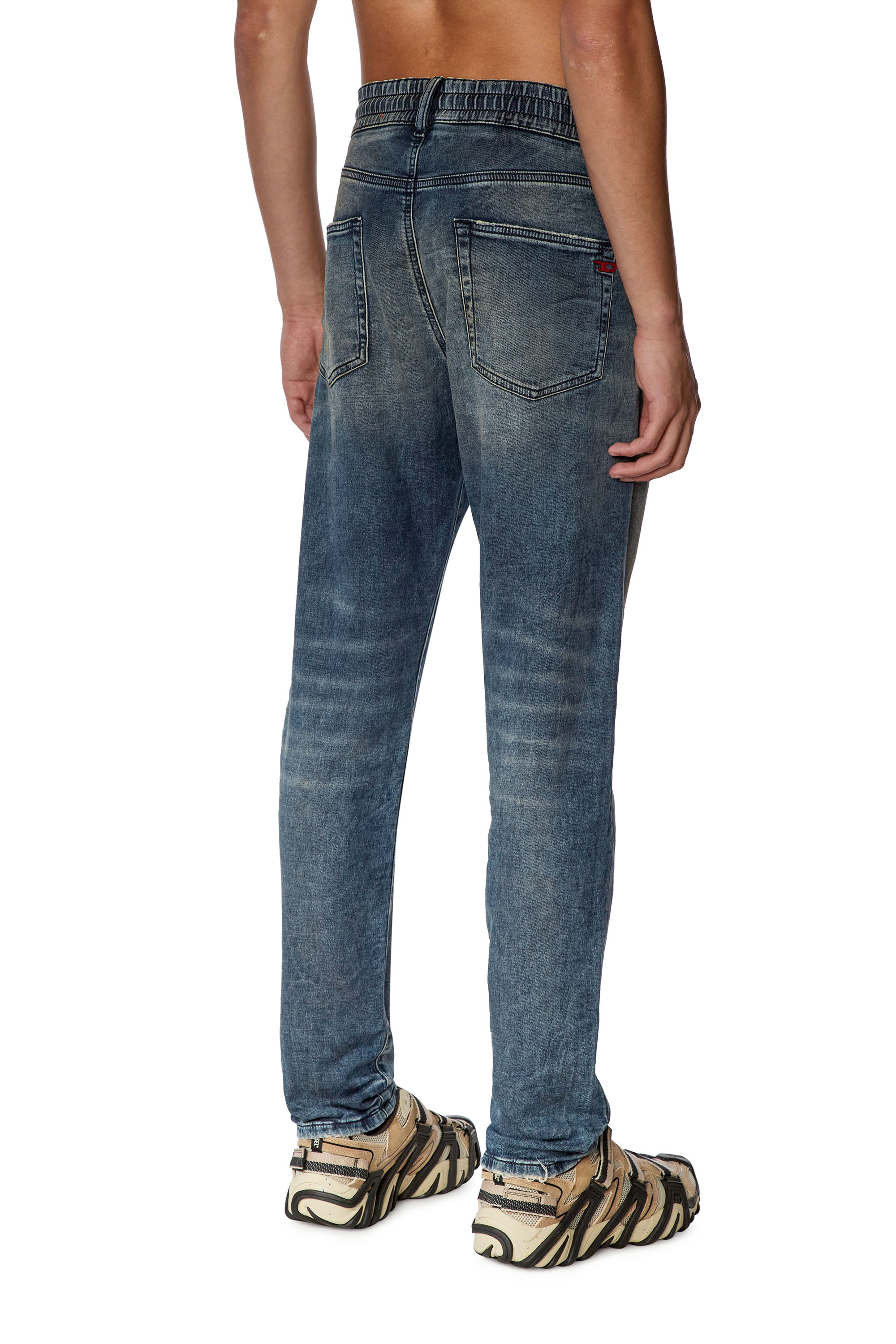 Diesel - Slim D-Strukt JoggJeans® 068FN, Dark Blue - Image 3