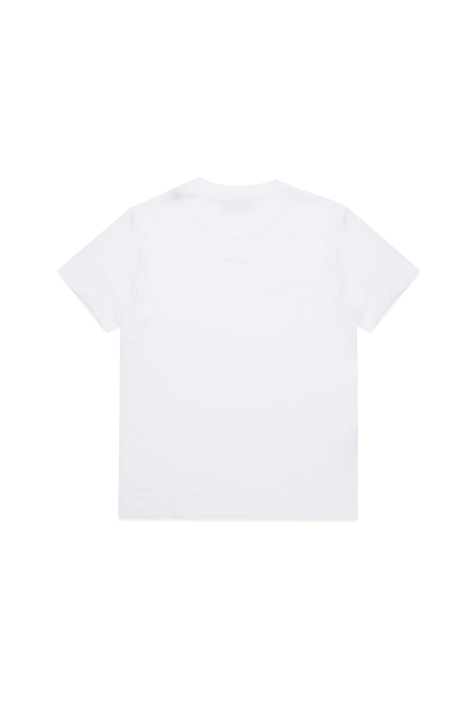 Diesel - UTATOR, Man's Stretch-cotton T-shirt with lettering in White - 2