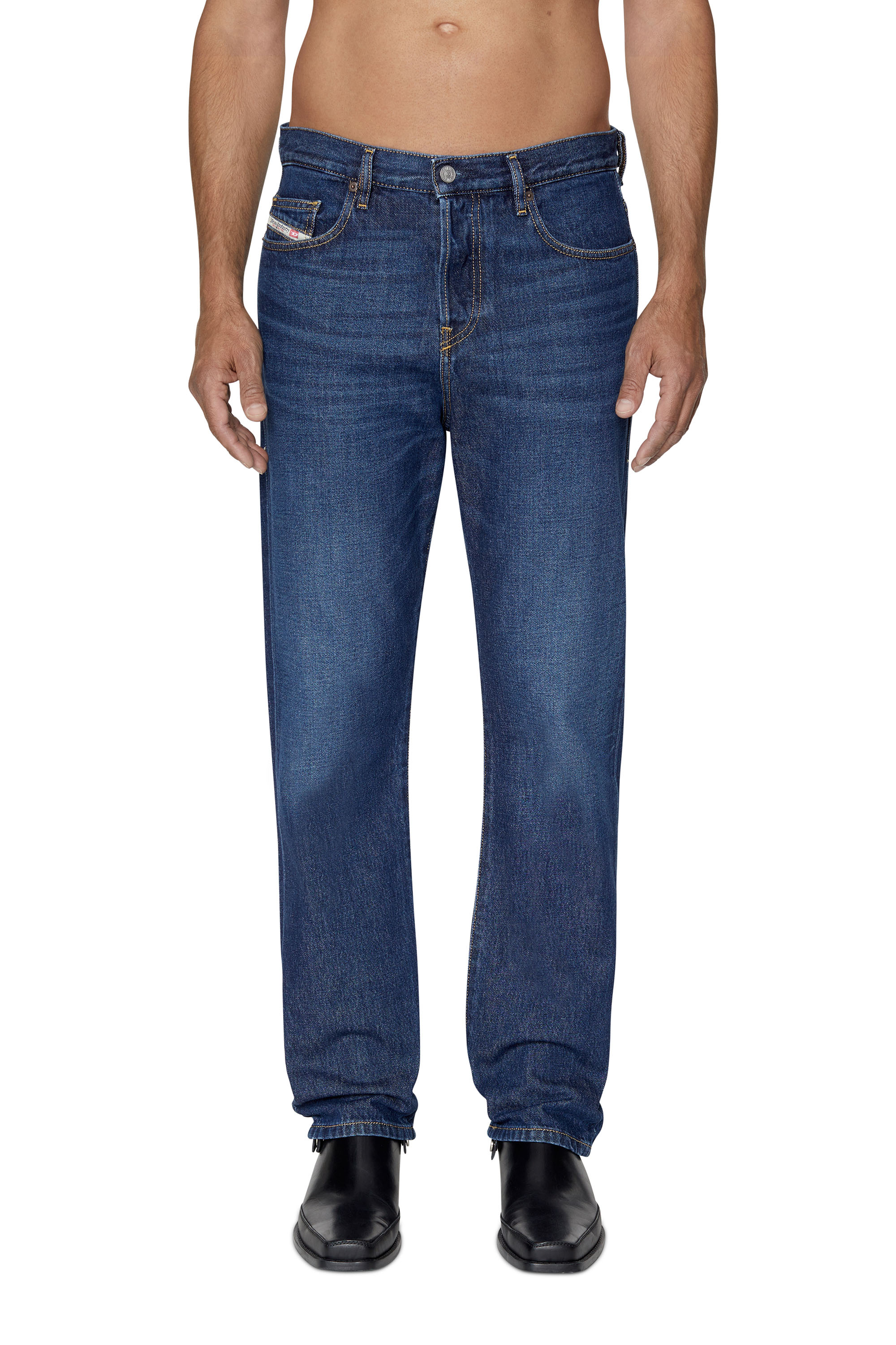 Diesel - Straight Jeans 2020 D-Viker 09C03, Dark Blue - Image 2