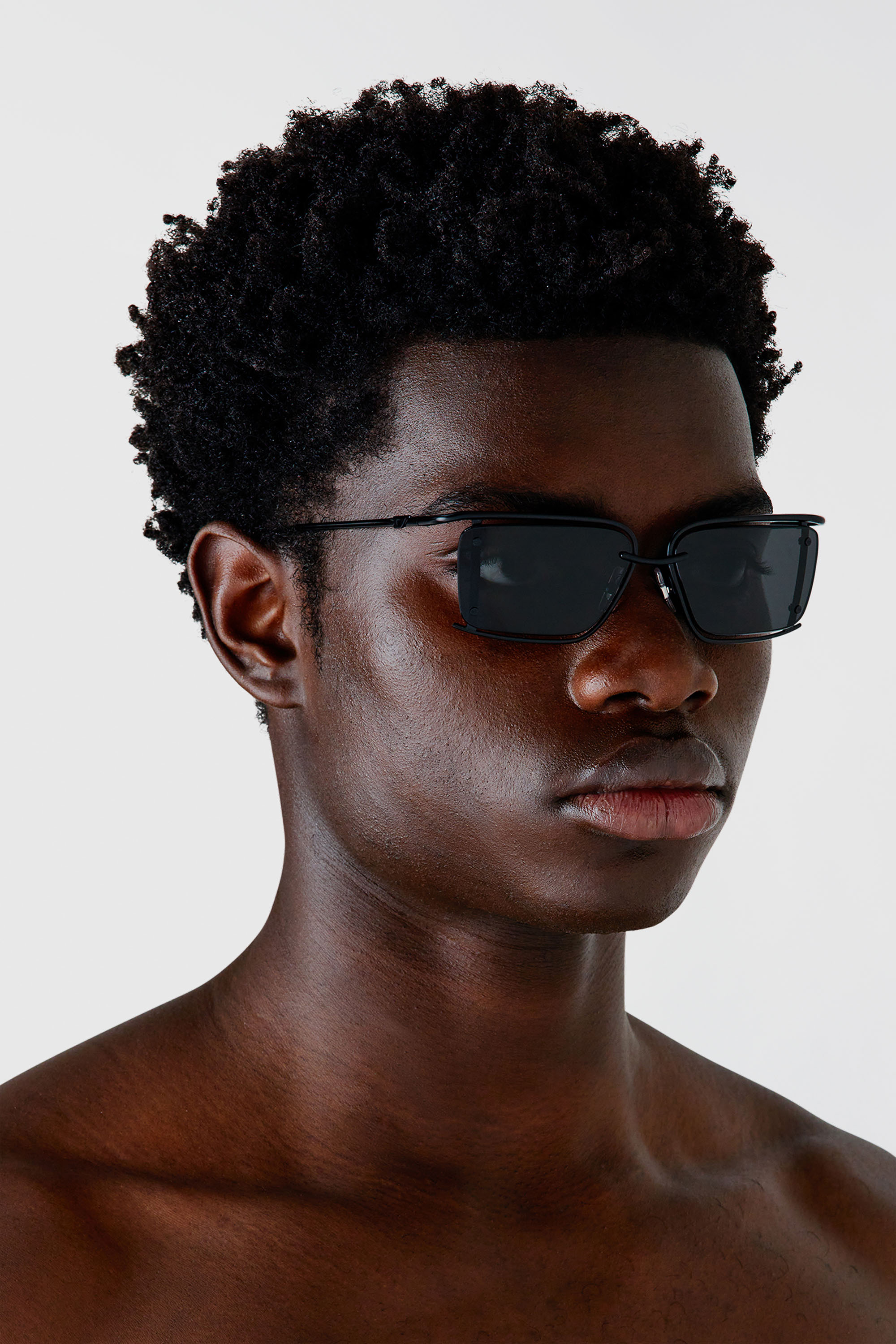 Diesel - 0DL1002, Unisex's Rectangle sunglasses in Black - 4