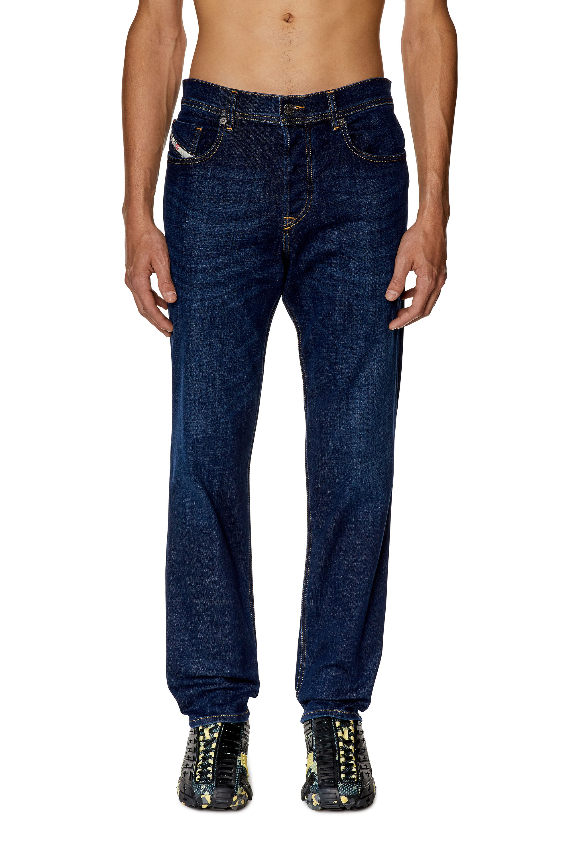 Diesel - Tapered Jeans 2023 D-Finitive 09F89, Dark Blue - Image 1