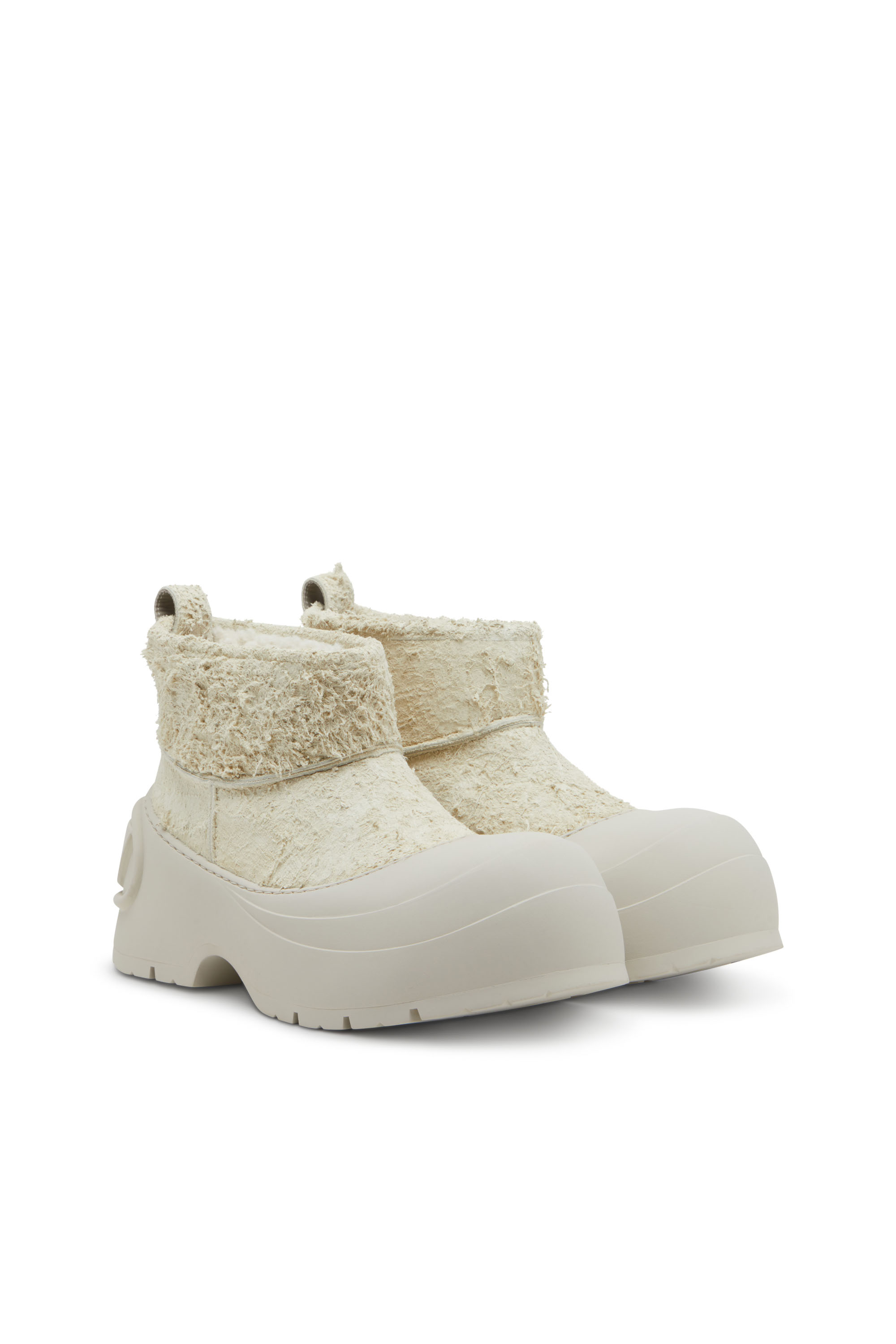 Diesel - D-DONALD MONTONE, Man's D-Donald-Chunky ankle boot with lug sole in White/Grey - 2