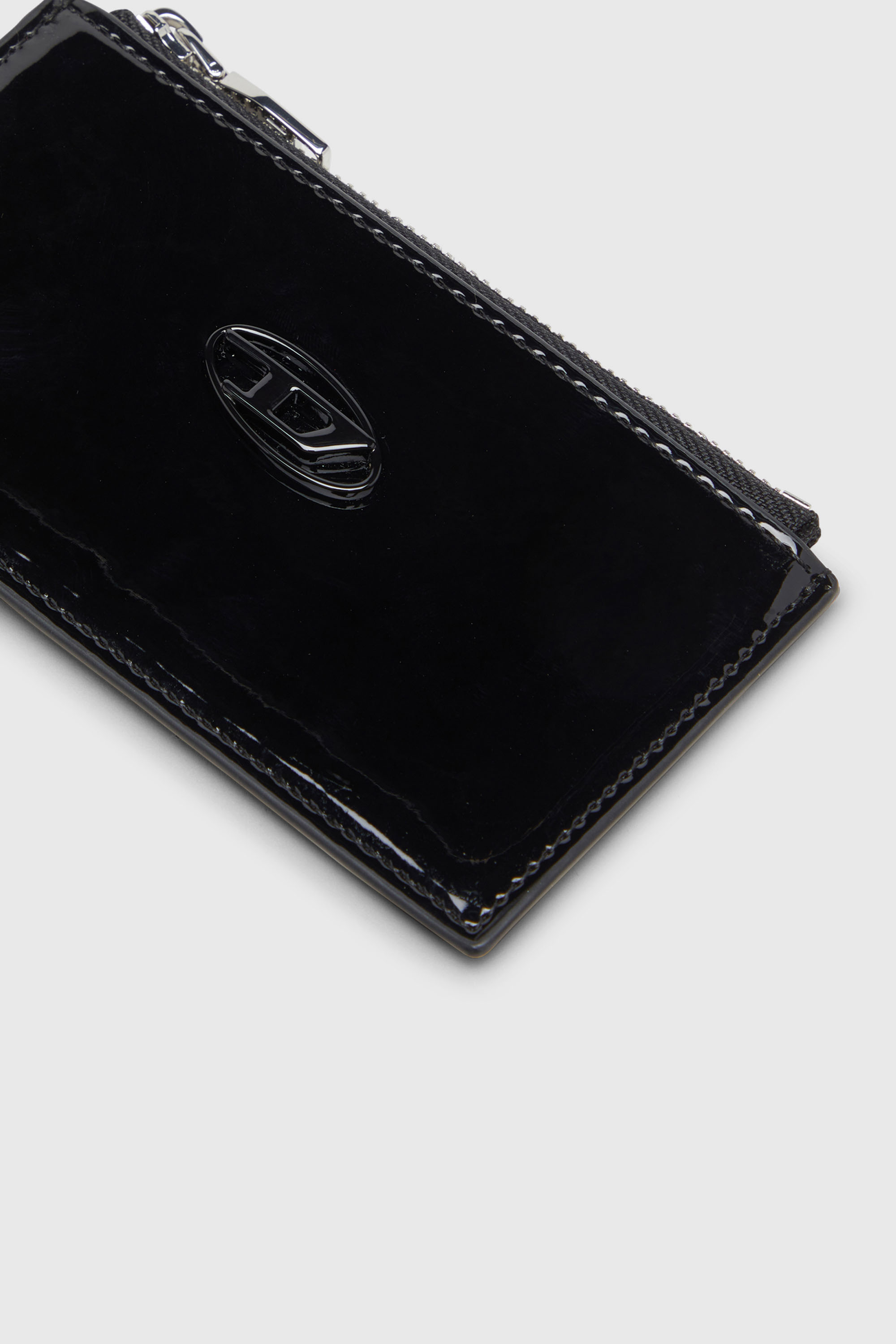 Diesel - PLAY CARD HOLDER III, Woman's Card holder with glossy finish in Black - 3