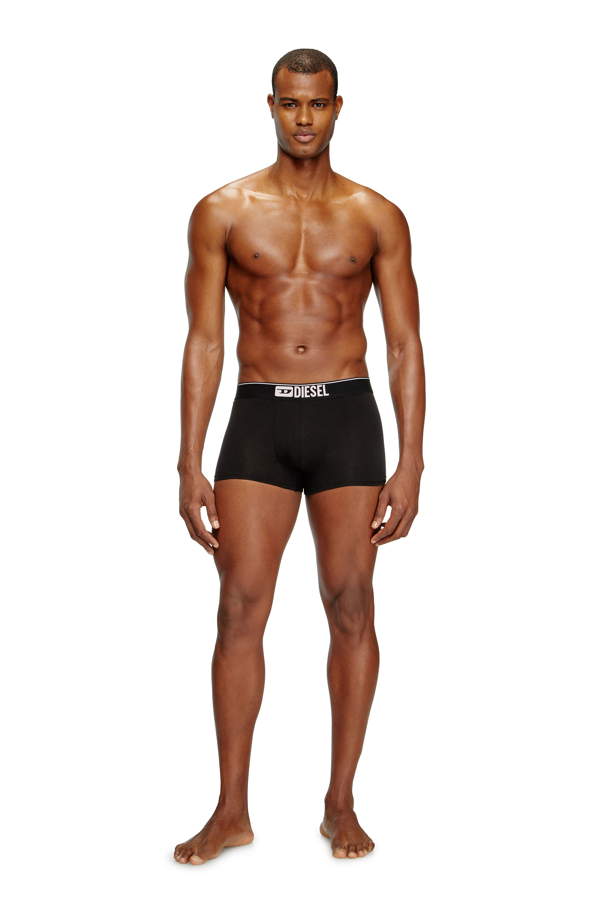 Diesel - UMBX-DAMIENTHREEPACK, Man's Three-pack of plain boxer in Black/Pink - 2