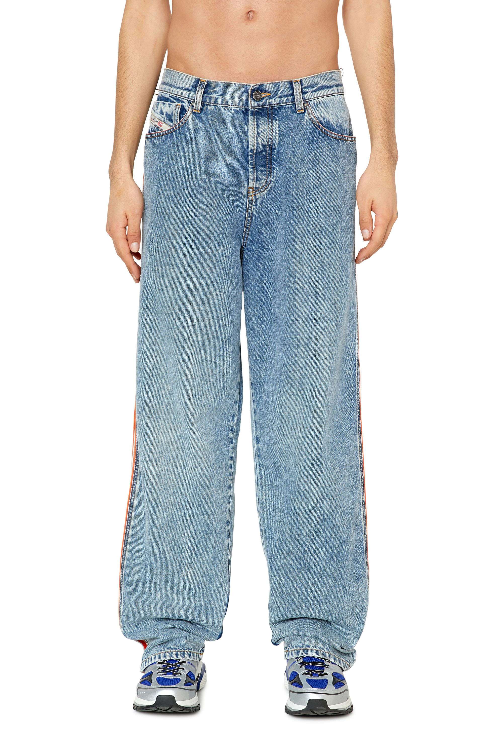 Diesel - D-Vulkos 0EMAH Straight Jeans, Light Blue - Image 1