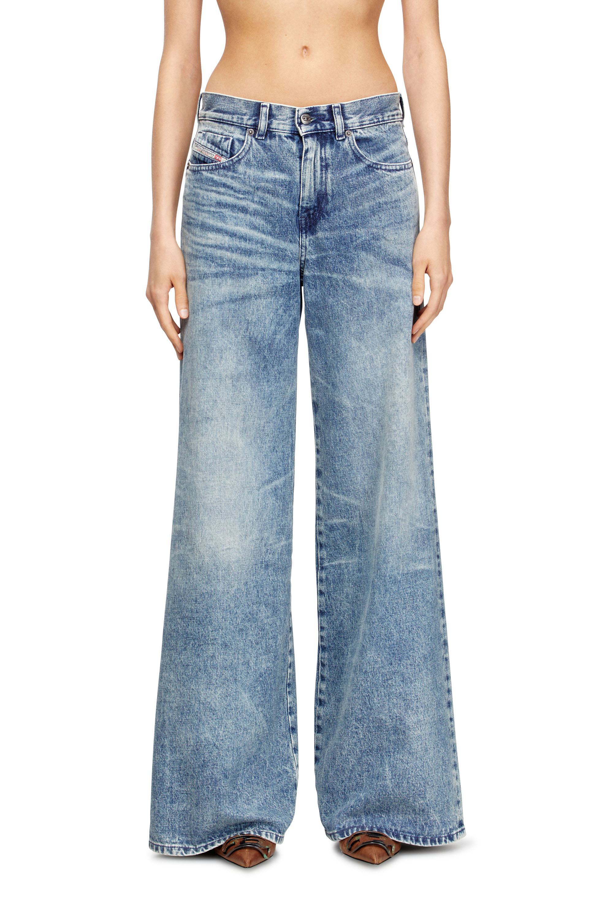 Diesel - Woman's Flare Jeans 1978 D-Akemi 007DA, Light Blue - 1