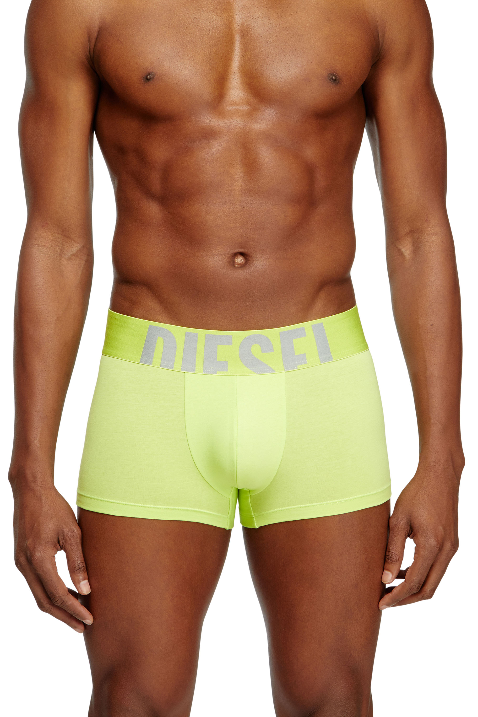 Diesel - UMBX-DAMIENTHREEPACK-5.5EL, Man's Three-pack boxer briefs in stretch cotton in Black/Green - 3