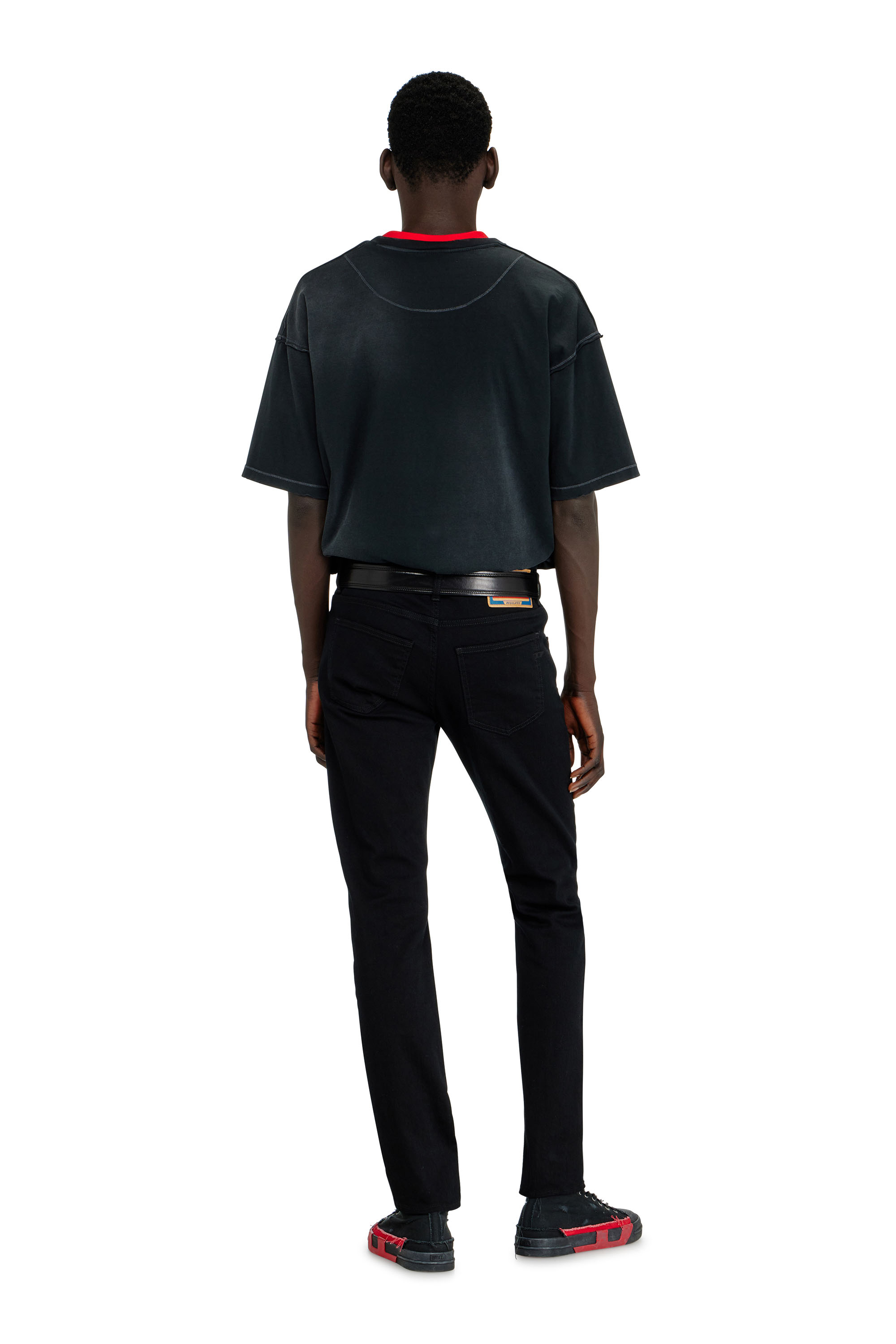 Diesel - Man's Slim Jeans 2019 D-Strukt 069YP, Black/Dark grey - 4