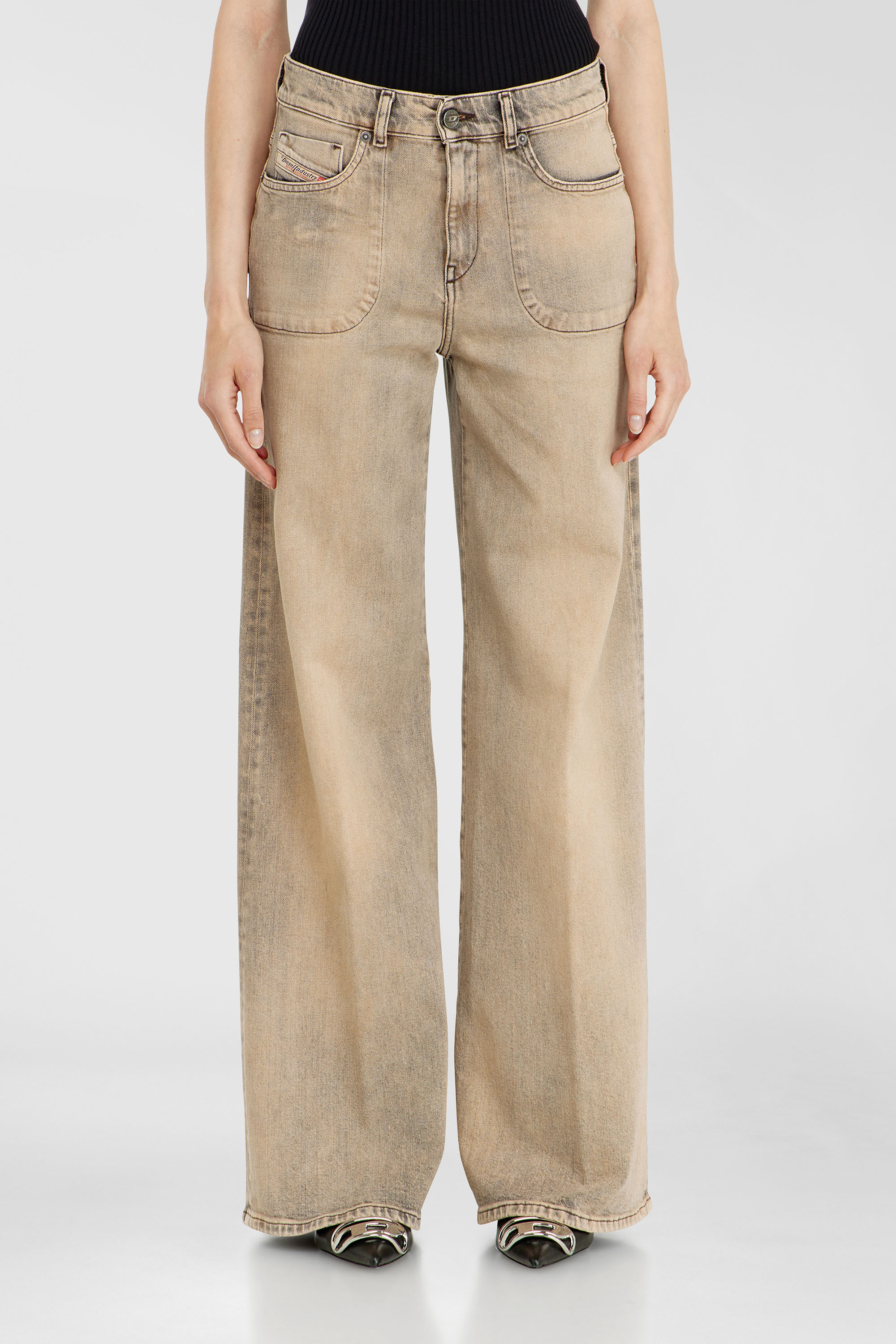 Diesel - Woman's Flare Jeans 1978 D-Akemi 09P53, Beige - 4
