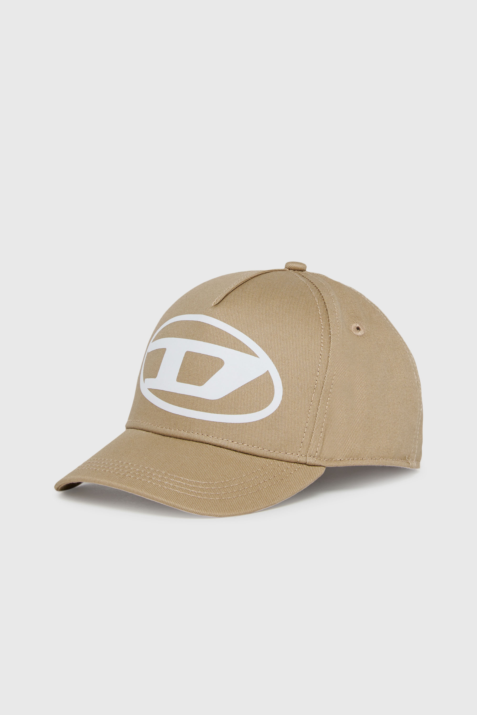 Diesel - FLIMO, Man's Baseball cap with Oval D logo print in Brown - 1