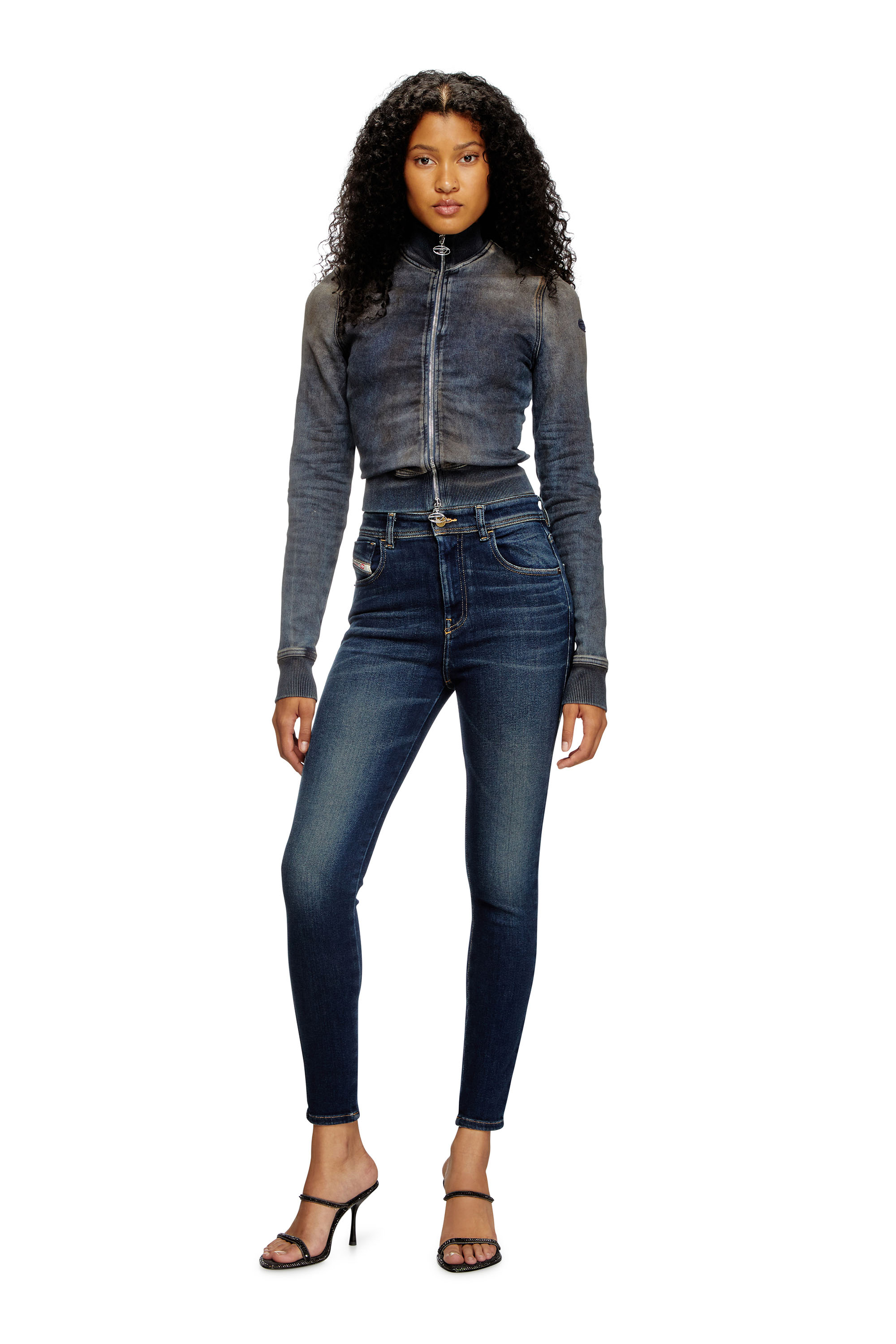 Diesel - Woman Super skinny Jeans 1984 Slandy-High 09J11, Dark Blue - Image 2