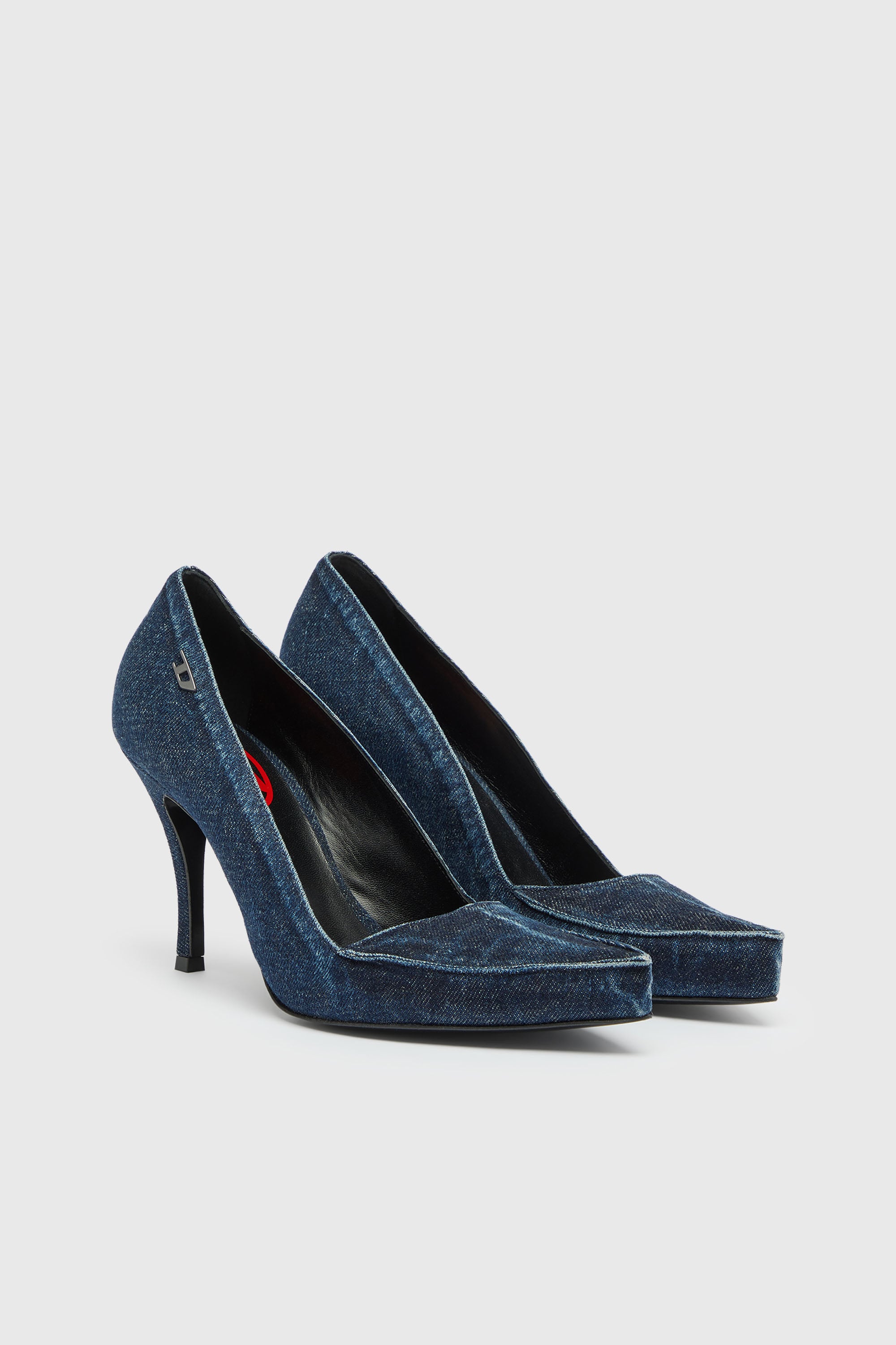 Diesel - D-LUCETTE-90-PUMP D, Woman's D-Lucette-Pumps in denim in null - 2
