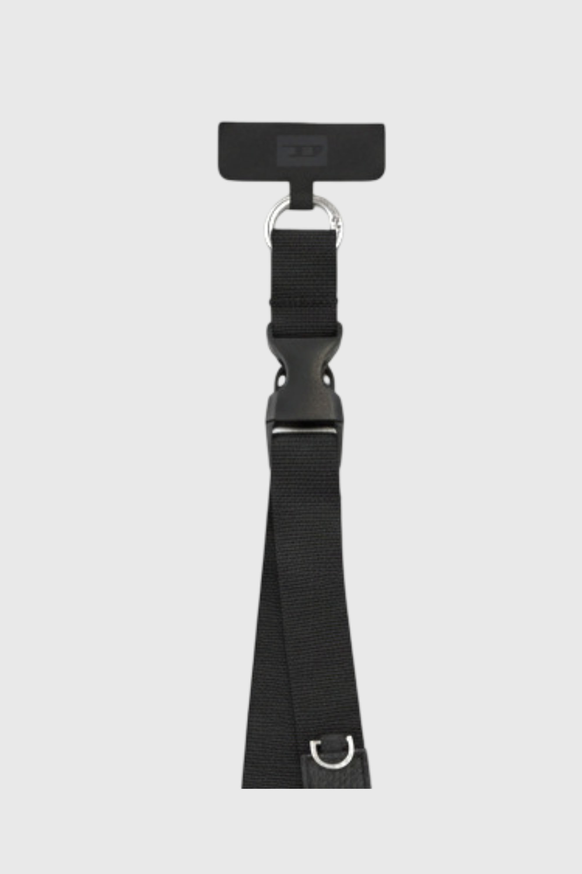 Diesel - 60658 UNIVERSAL STRAP, Unisex's Flag D necklace phone crossbody strap in Black - 2