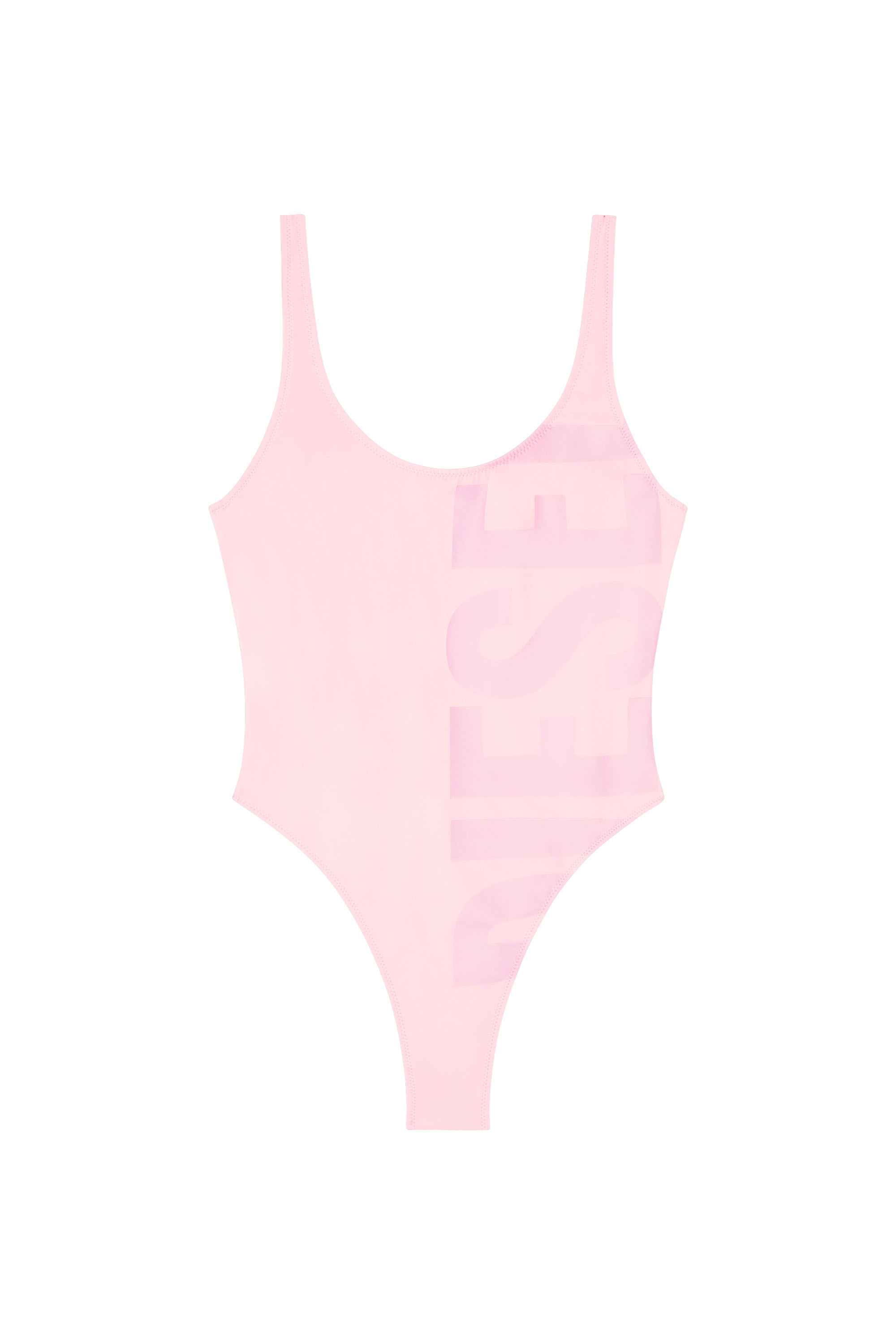Diesel - BFSW-KYLIA, Woman's Swimsuit with maxi Diesel print in Pink - 4