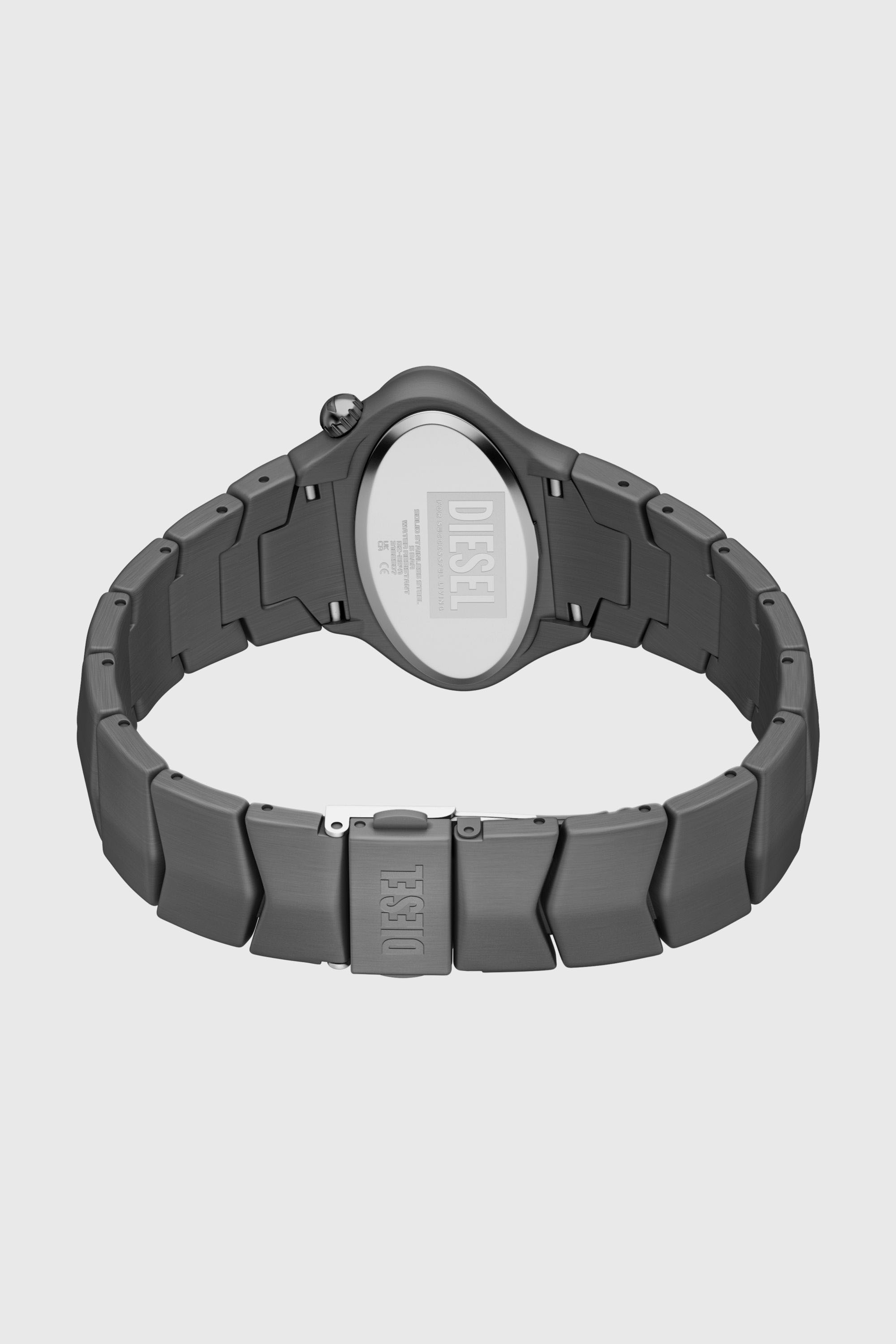 Diesel - DZ2241 WATCH, Man's D-Rush gunmetal stainless steel watch in Dark grey - 6