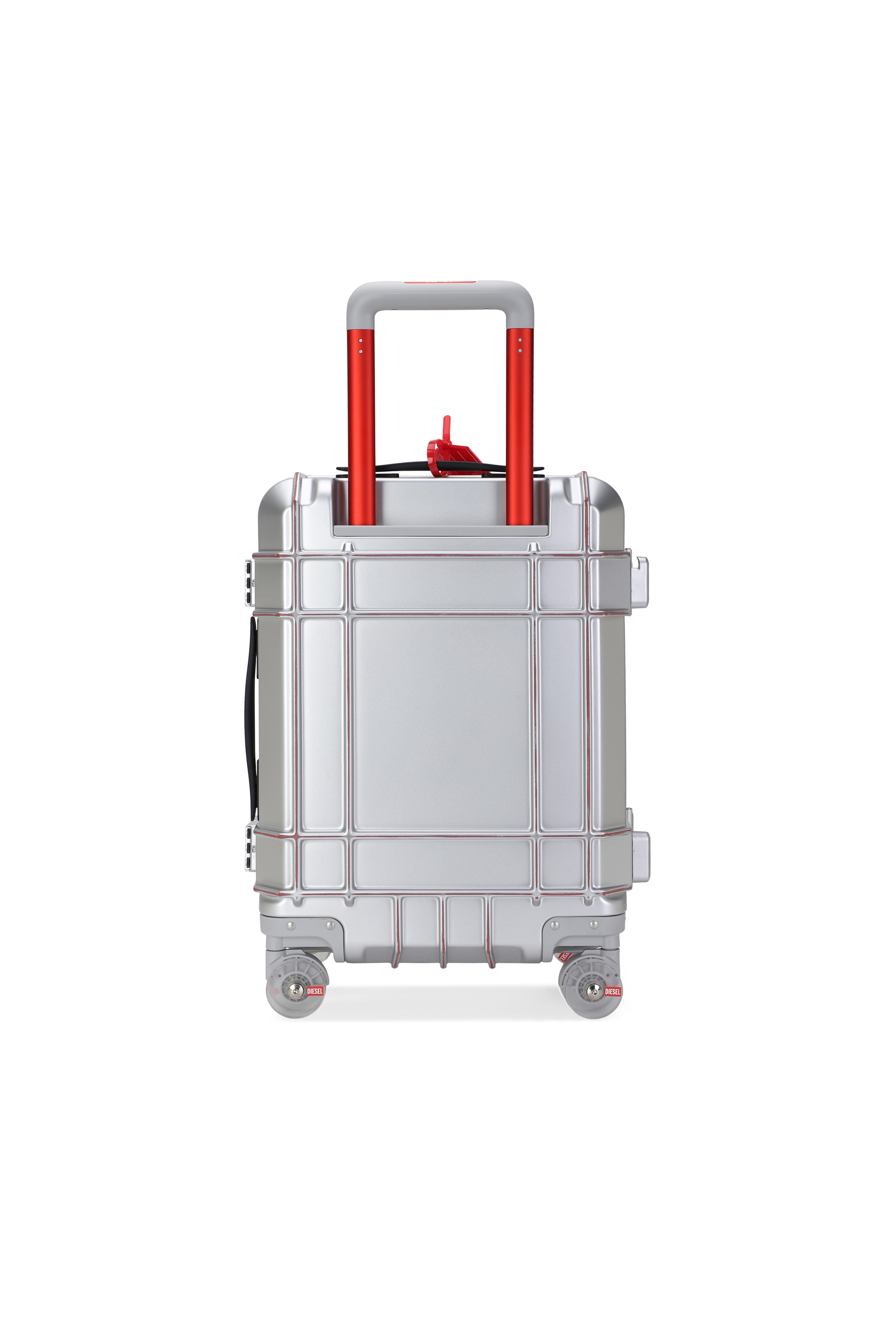 Diesel - DIESEL PC STRONG IMAGE TROLLEY- DSL003, Unisex's Rugged suitcase size S in Silver - 3