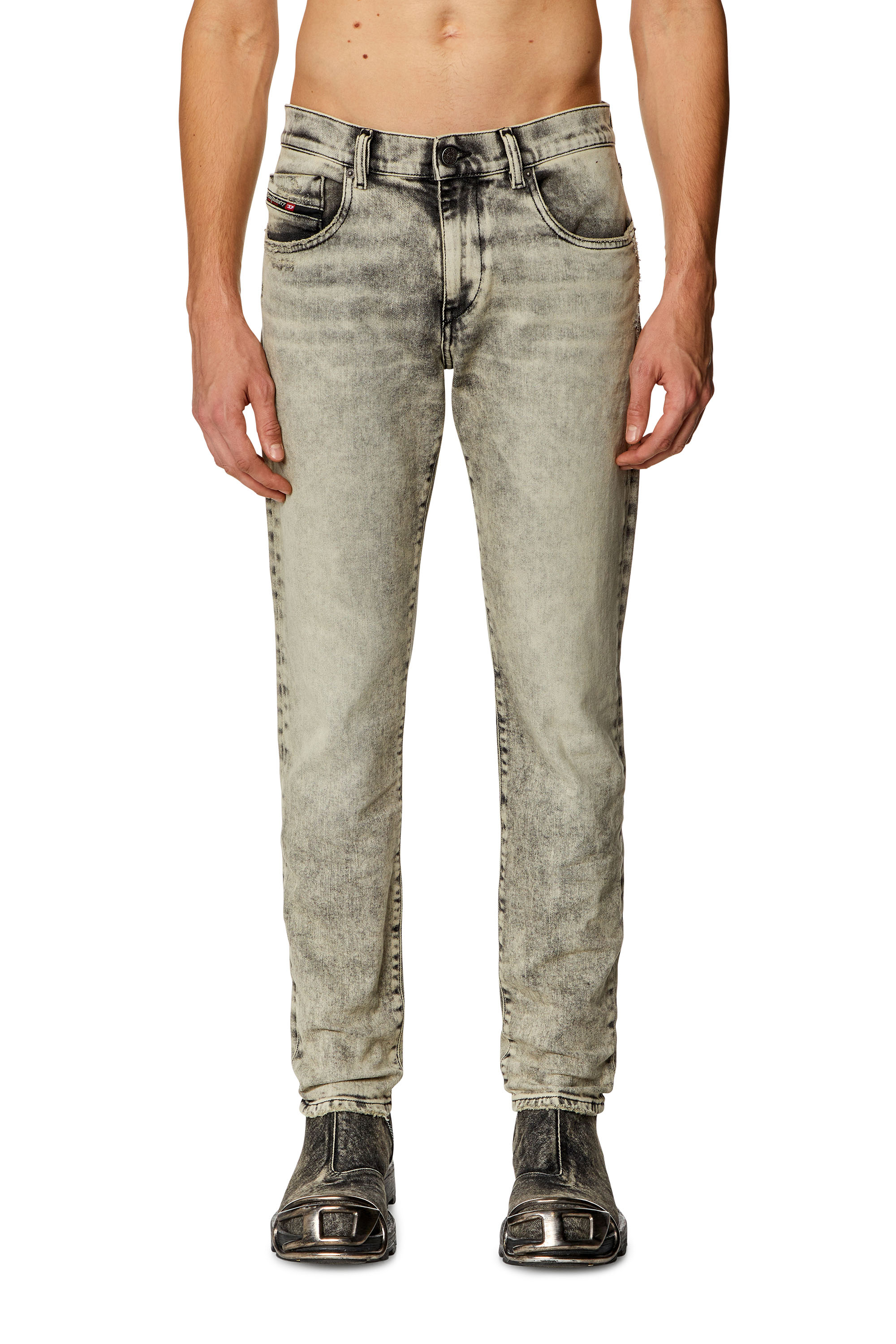 Diesel - Man Slim Jeans 2019 D-Strukt 09H56, Grey - Image 1