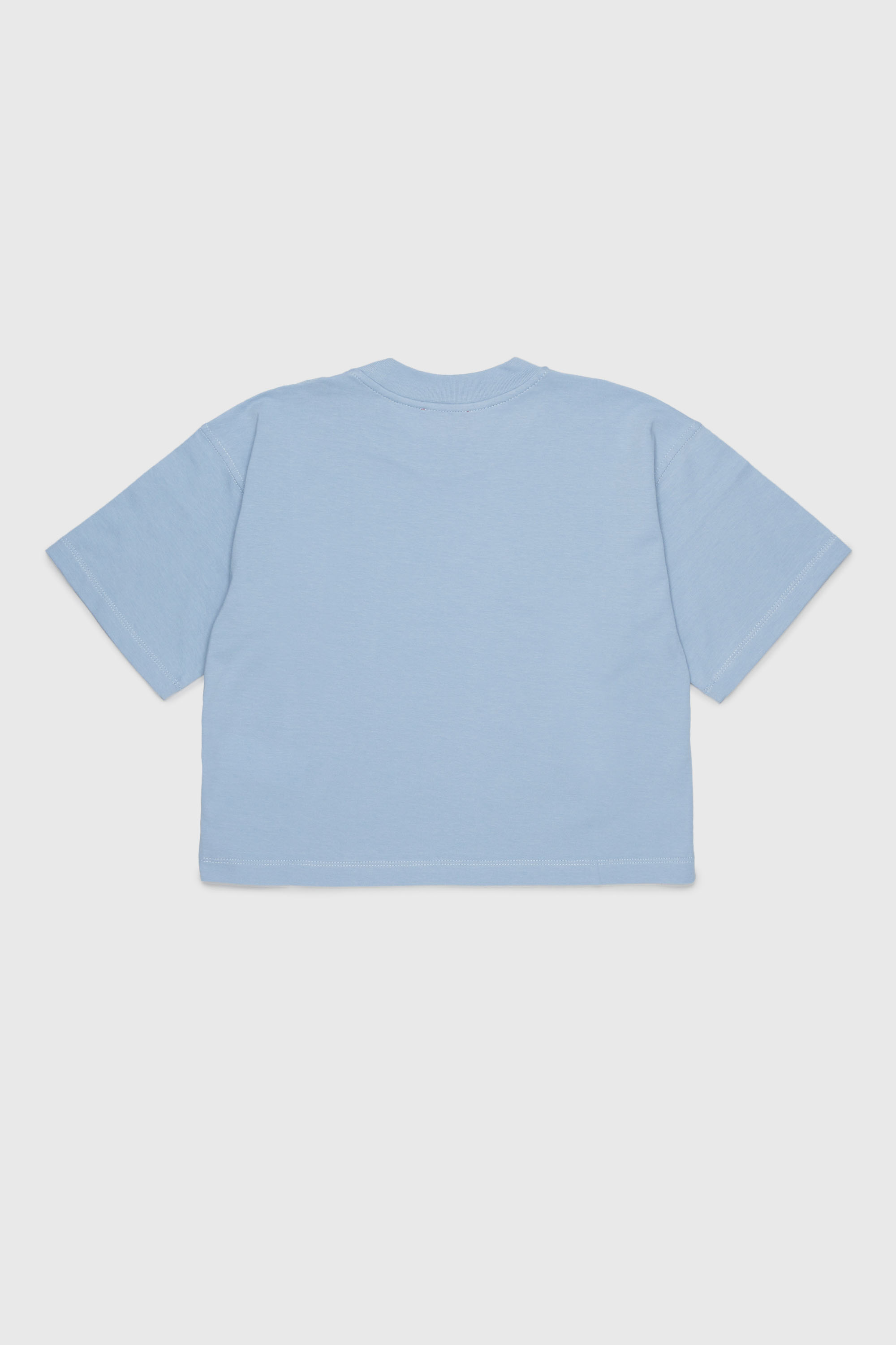 Diesel - TLIXIN, Woman's Cropped T-shirt with Oval D logo in Light Blue - 2