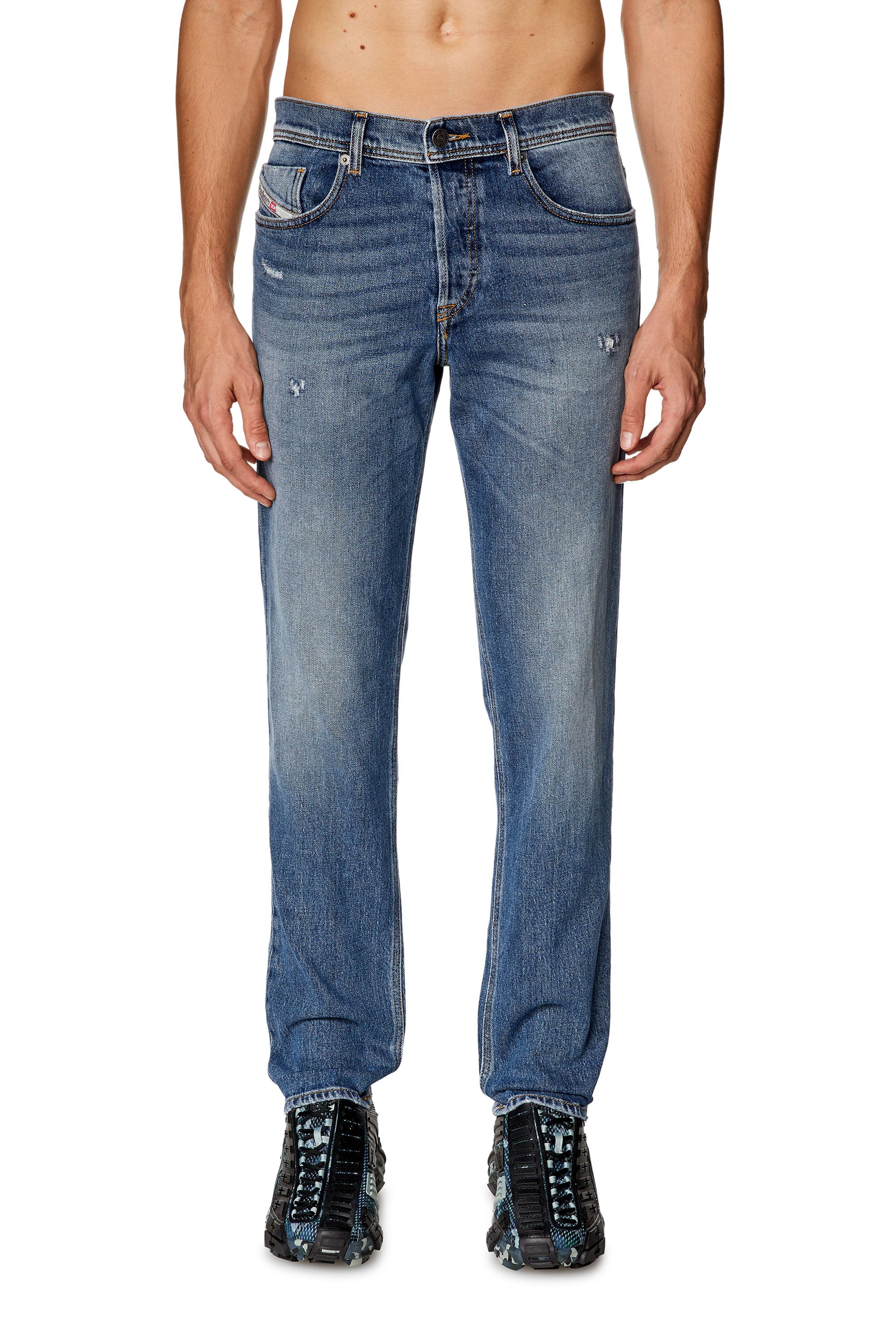 Diesel - Man Tapered Jeans 2023 D-Finitive 09I16, Medium blue - Image 2