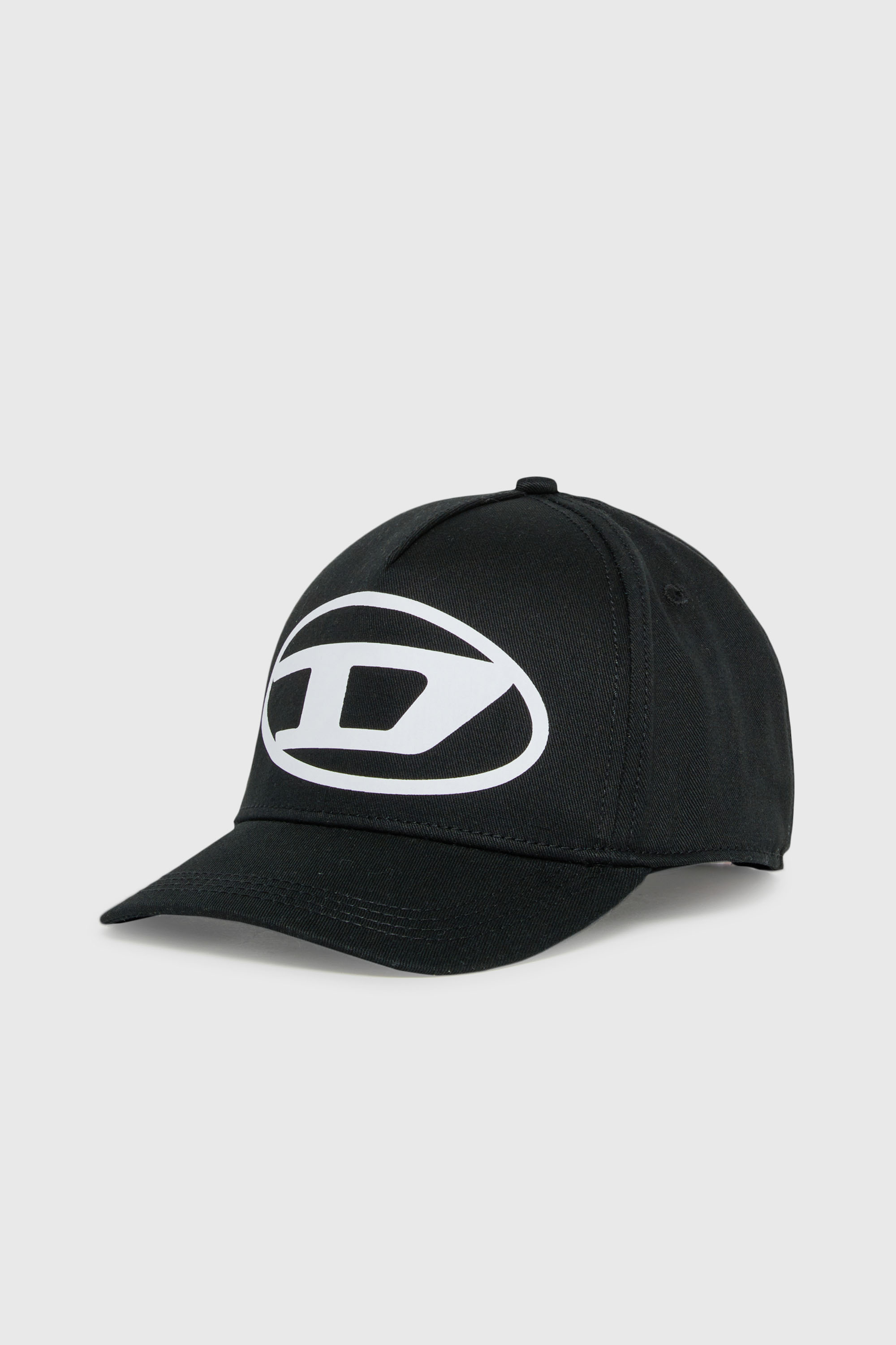 Diesel - FLIMO, Man's Baseball cap with Oval D logo print in Black - 1