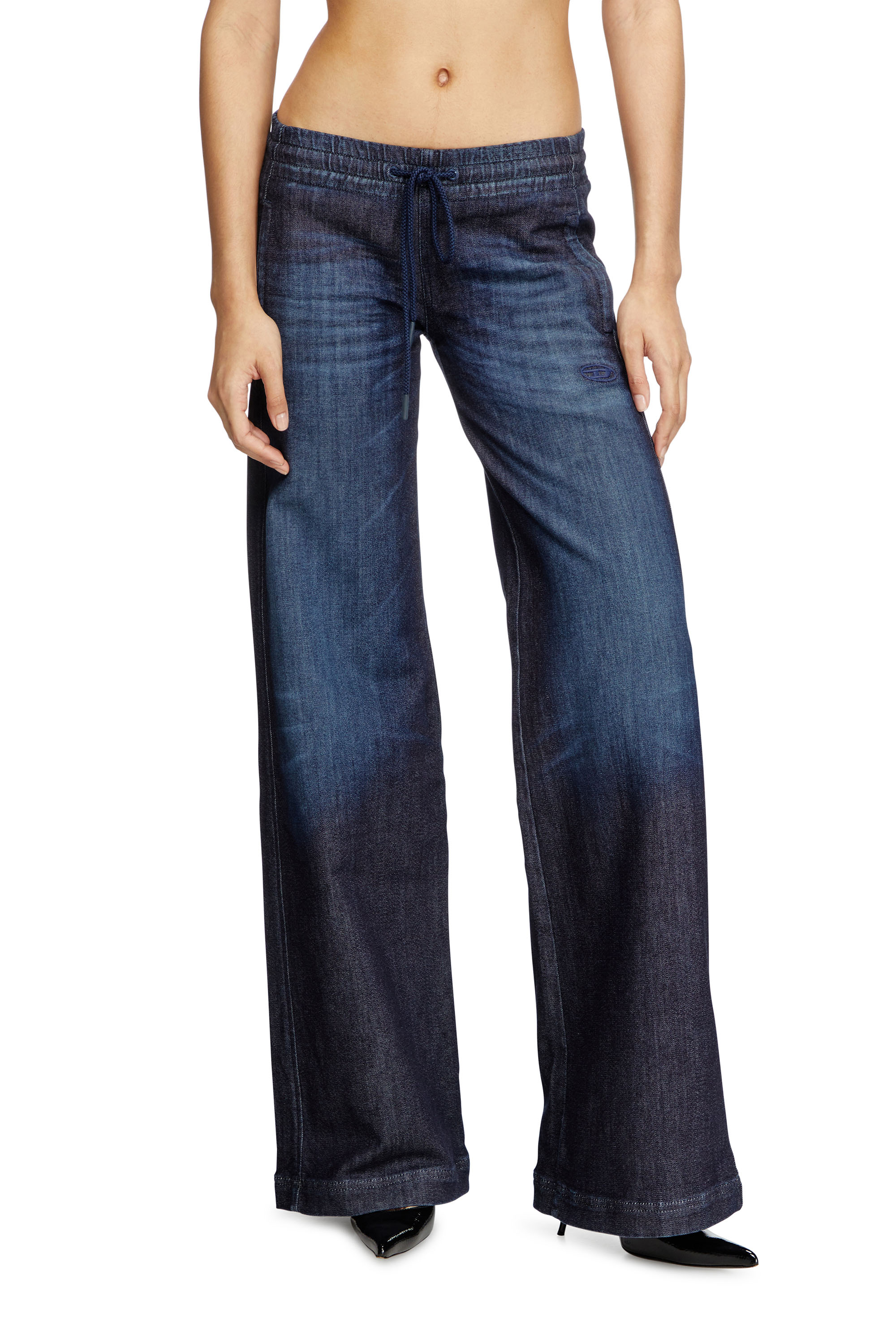 Diesel - Woman's Relaxed 2078 D-Ainty Joggjeans® 09L11, Dark Blue - 3