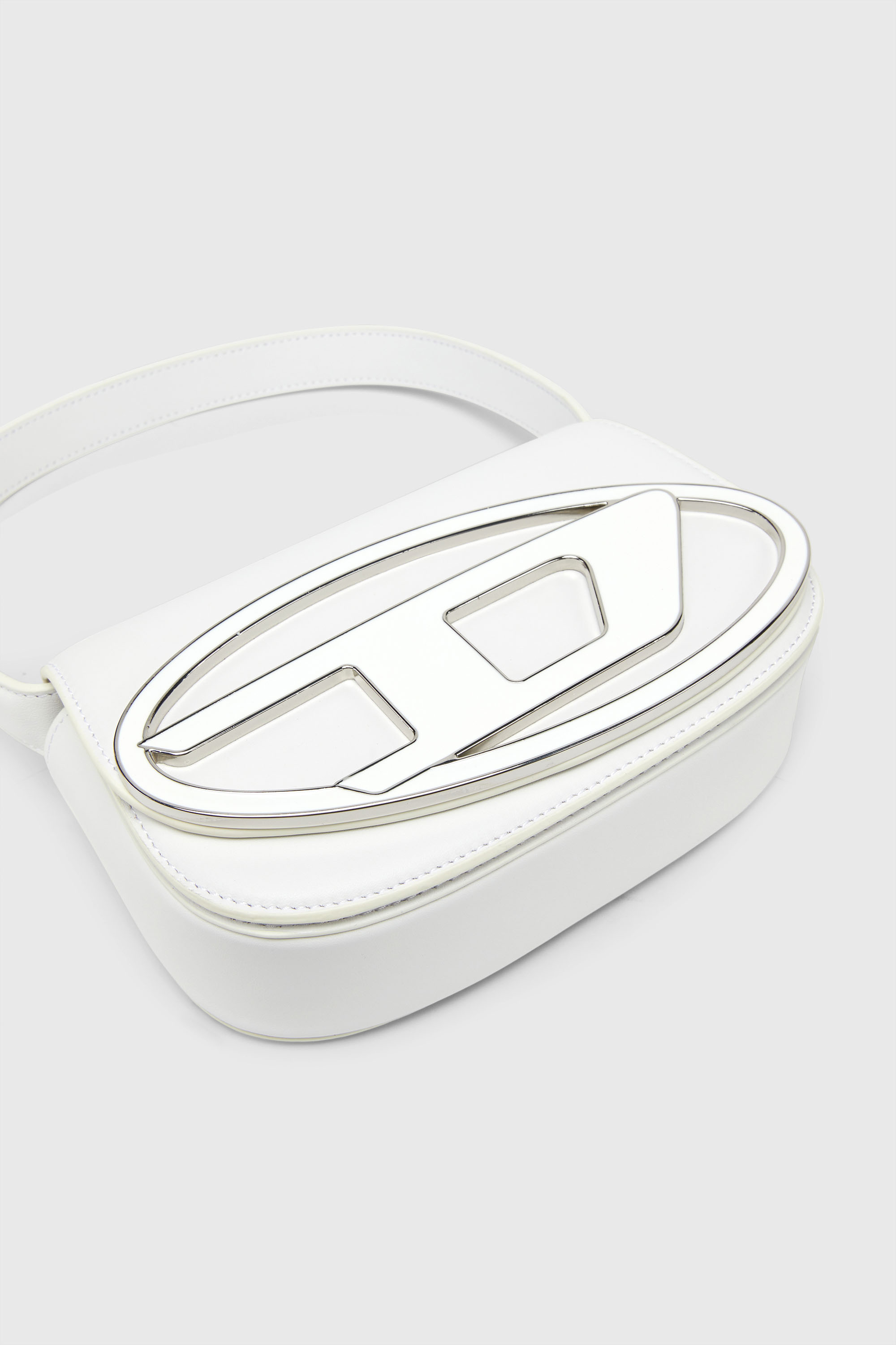 Diesel - 1DR, Woman's 1DR-Iconic shoulder bag in nappa leather in White - 6