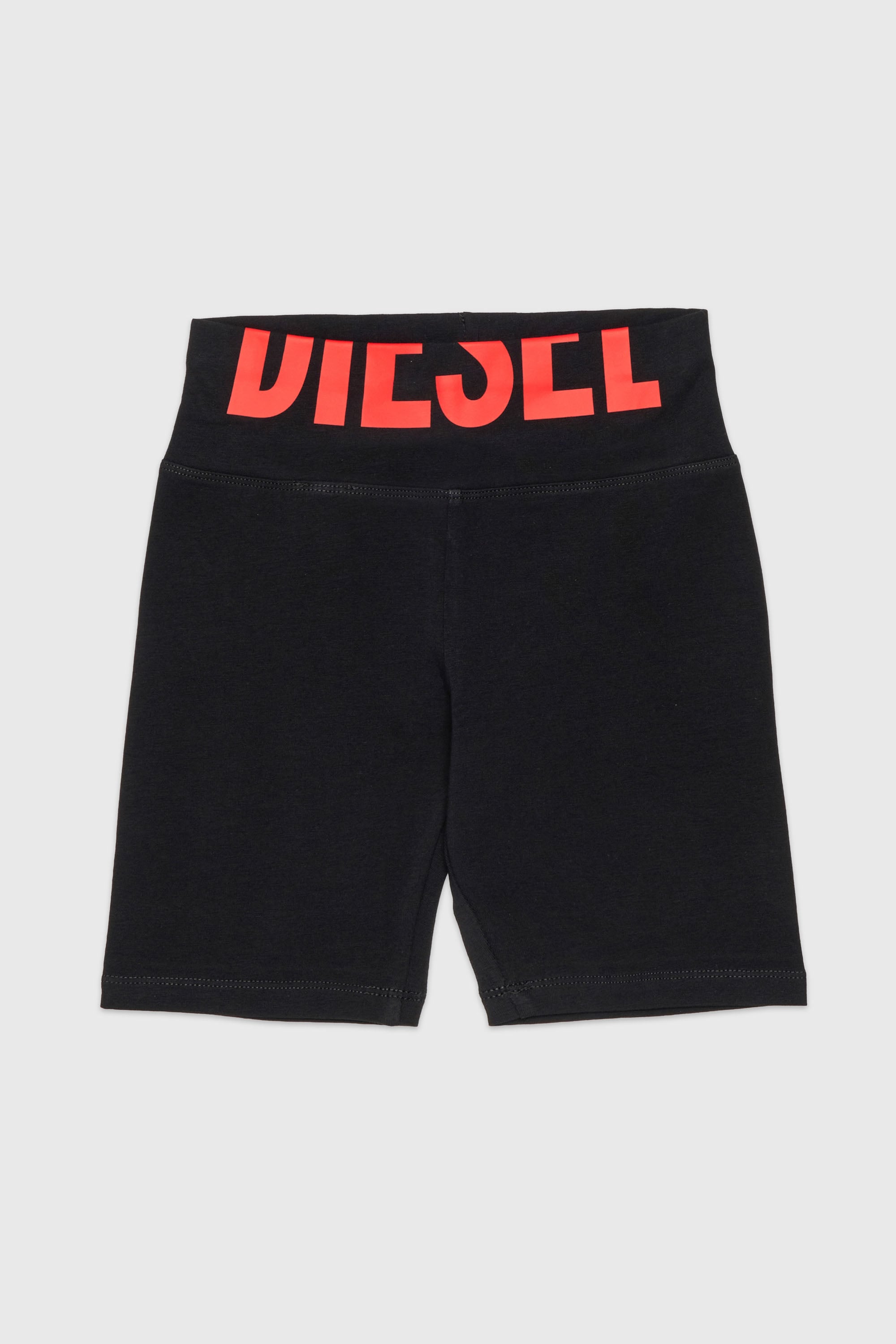 Diesel - PCEFYSHORT, Woman's Stretchy shorts with cut-off logo in null - 1