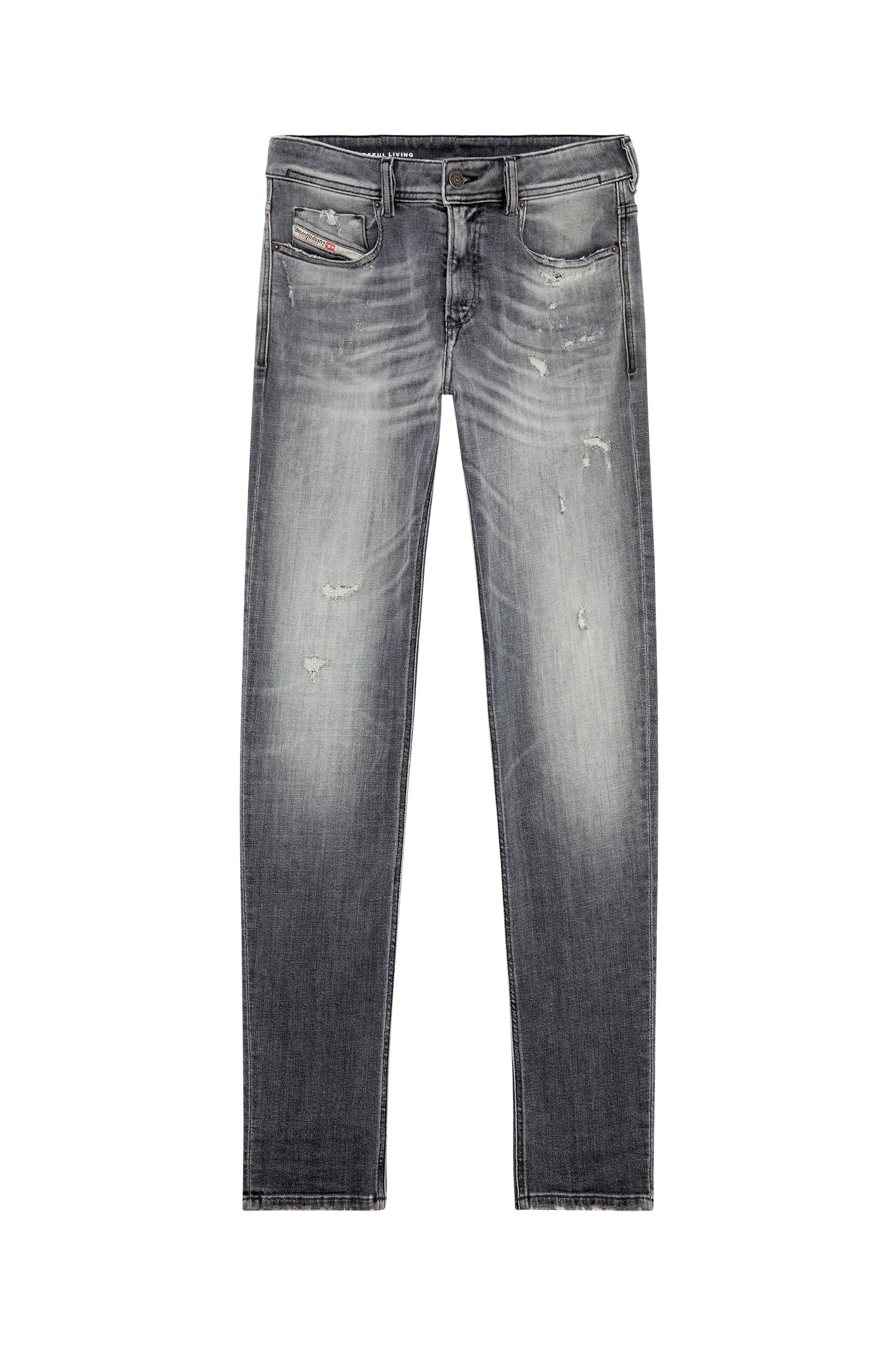 Diesel - Skinny Jeans 1979 Sleenker 09H70, Grey - Image 3