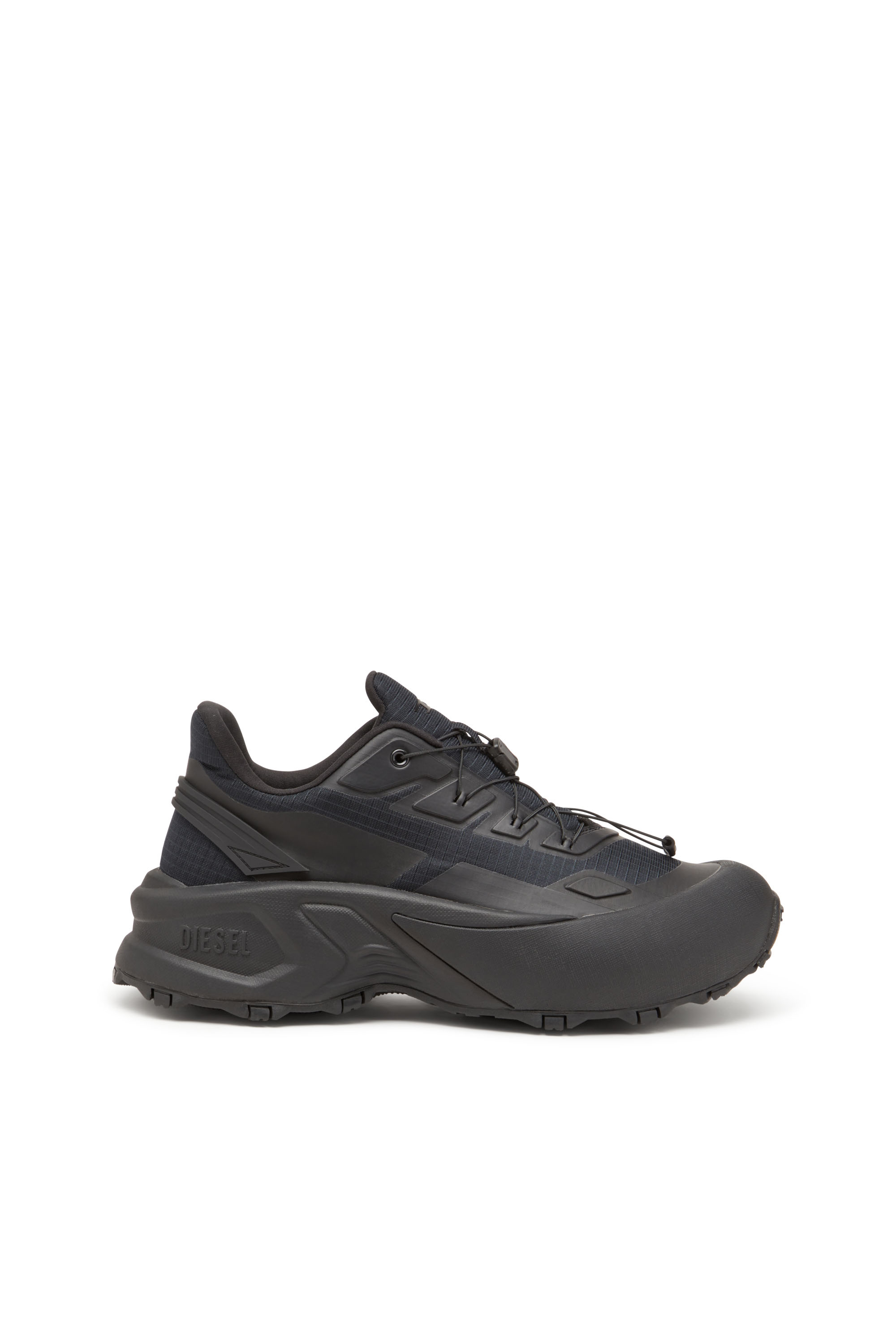 Diesel - D-CAGE RUNNER, Man's D-Cage Runner-Sneakers in TPU-trimmed ripstop in Black - 2