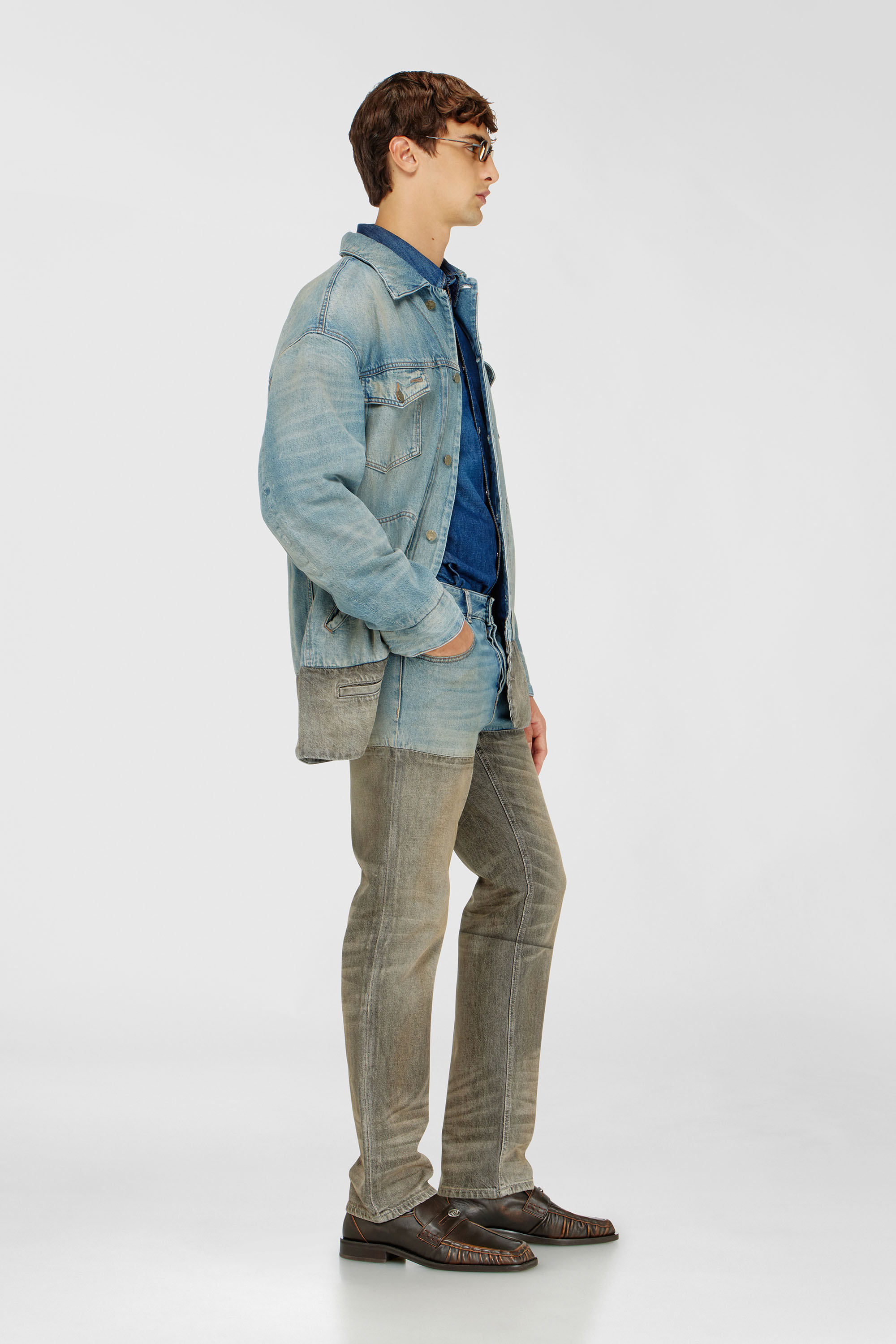 Diesel - Man's Slim Jeans 1993 D-Vyl 0ADDX, Grey/Blue - 2