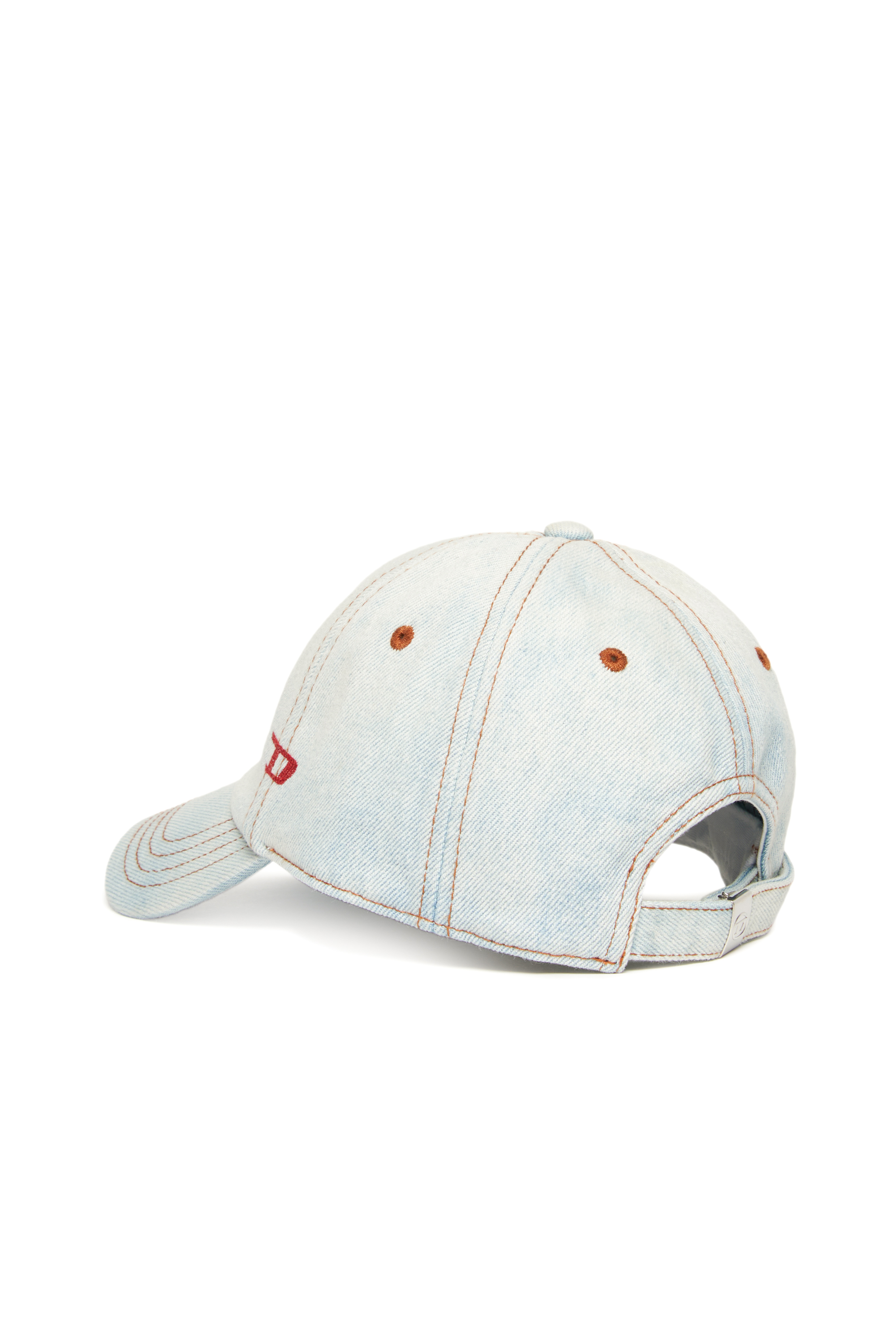 Diesel - FCLIB3, Unisex's Denim baseball cap with contrast stitching in Light Blue - 2