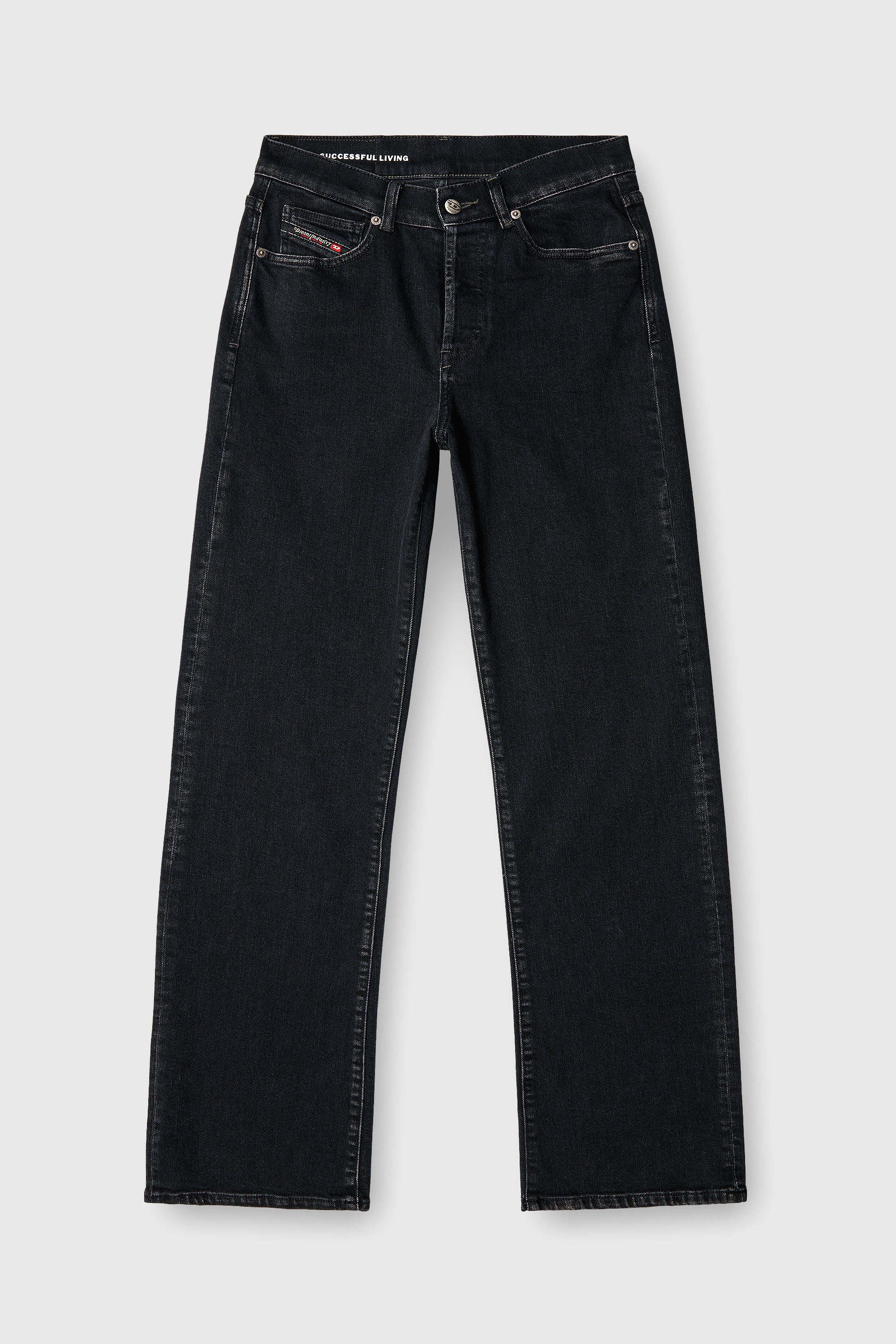 Diesel - Woman's Regular Jeans 1971 D-Sent 09N89, Black/Dark grey - 2